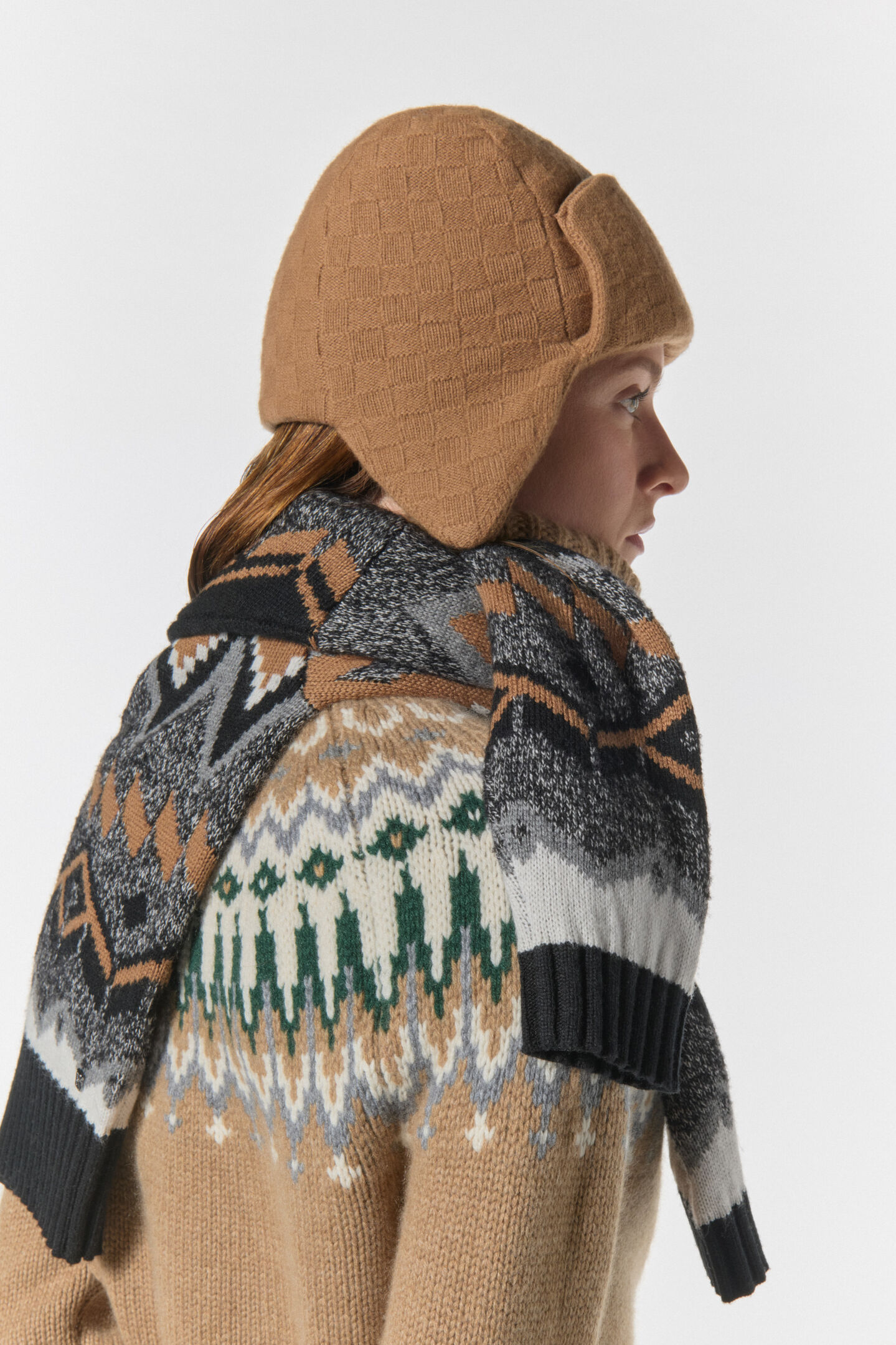 Norwegian jumper Ingrid Hazel/grey/off-white