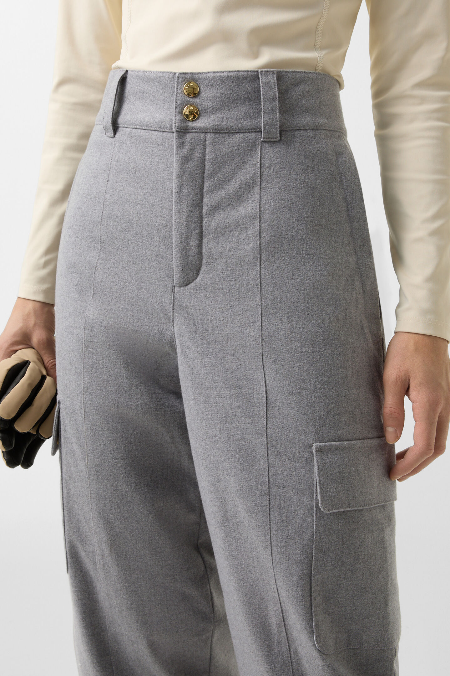 Luca cargo ski trousers Grey