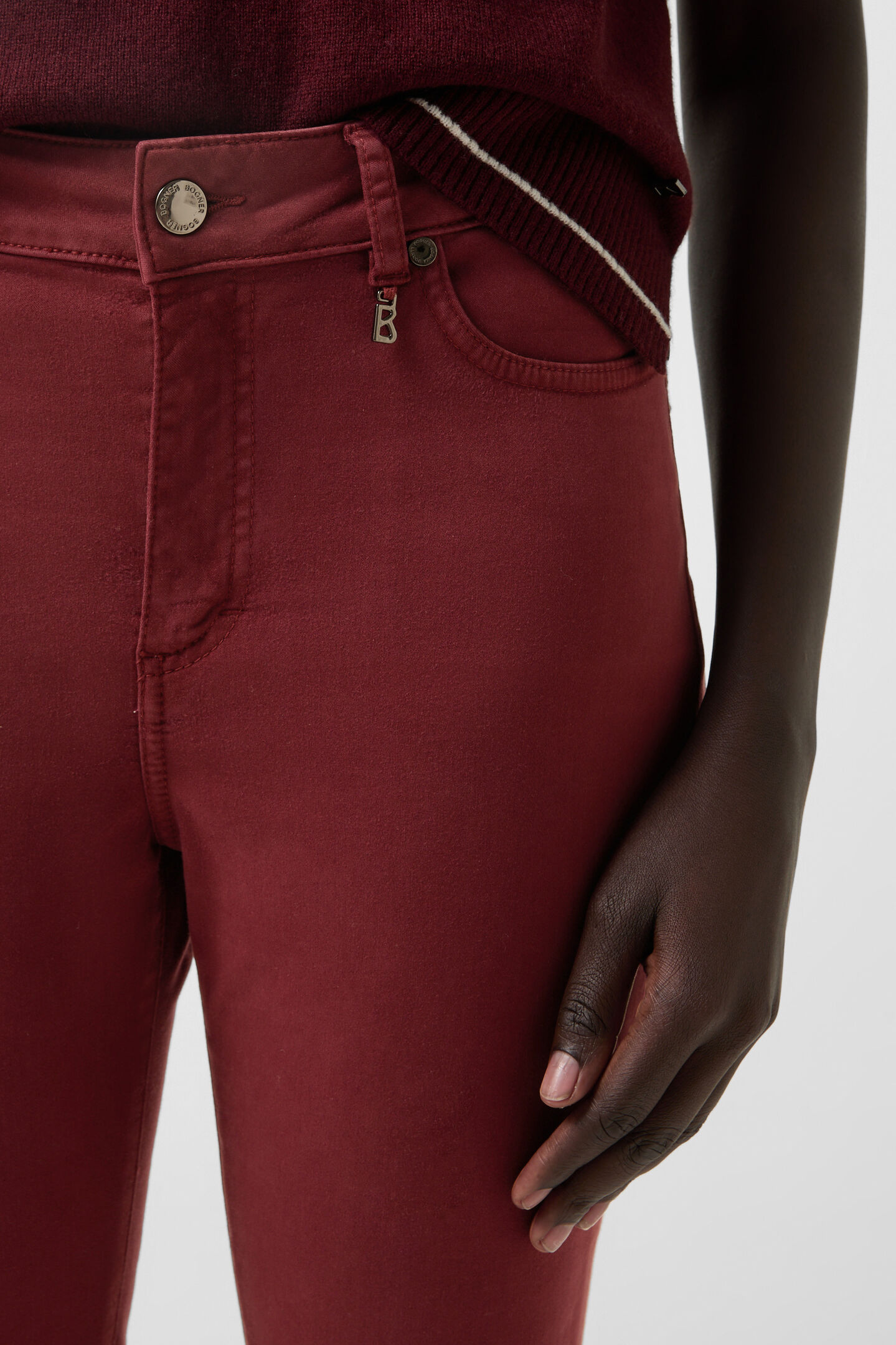7/8 pants Julie Wine red