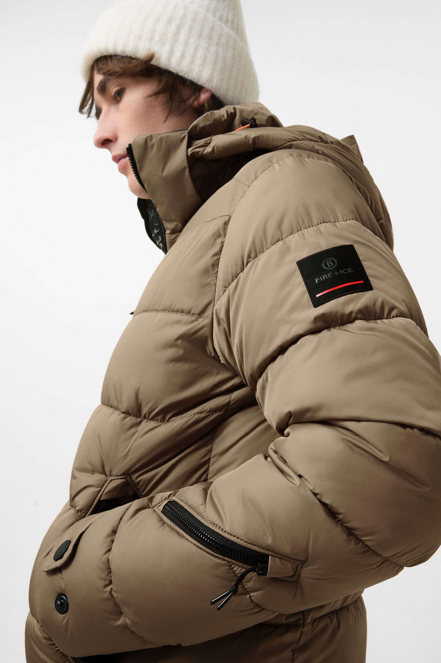 Skijacke Luka Karamell