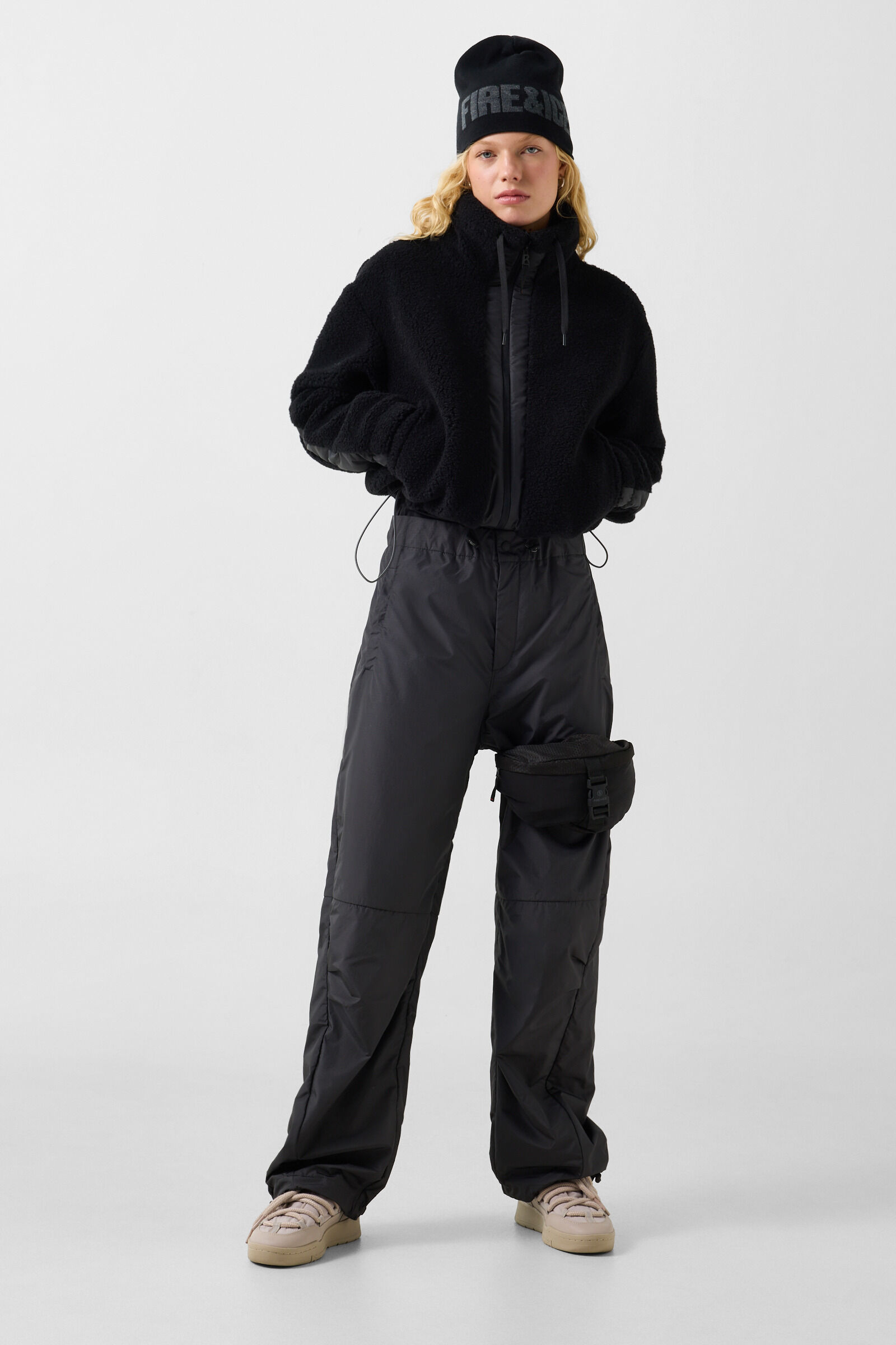 Ninetta Mid-Layer Teddy Jacket Black