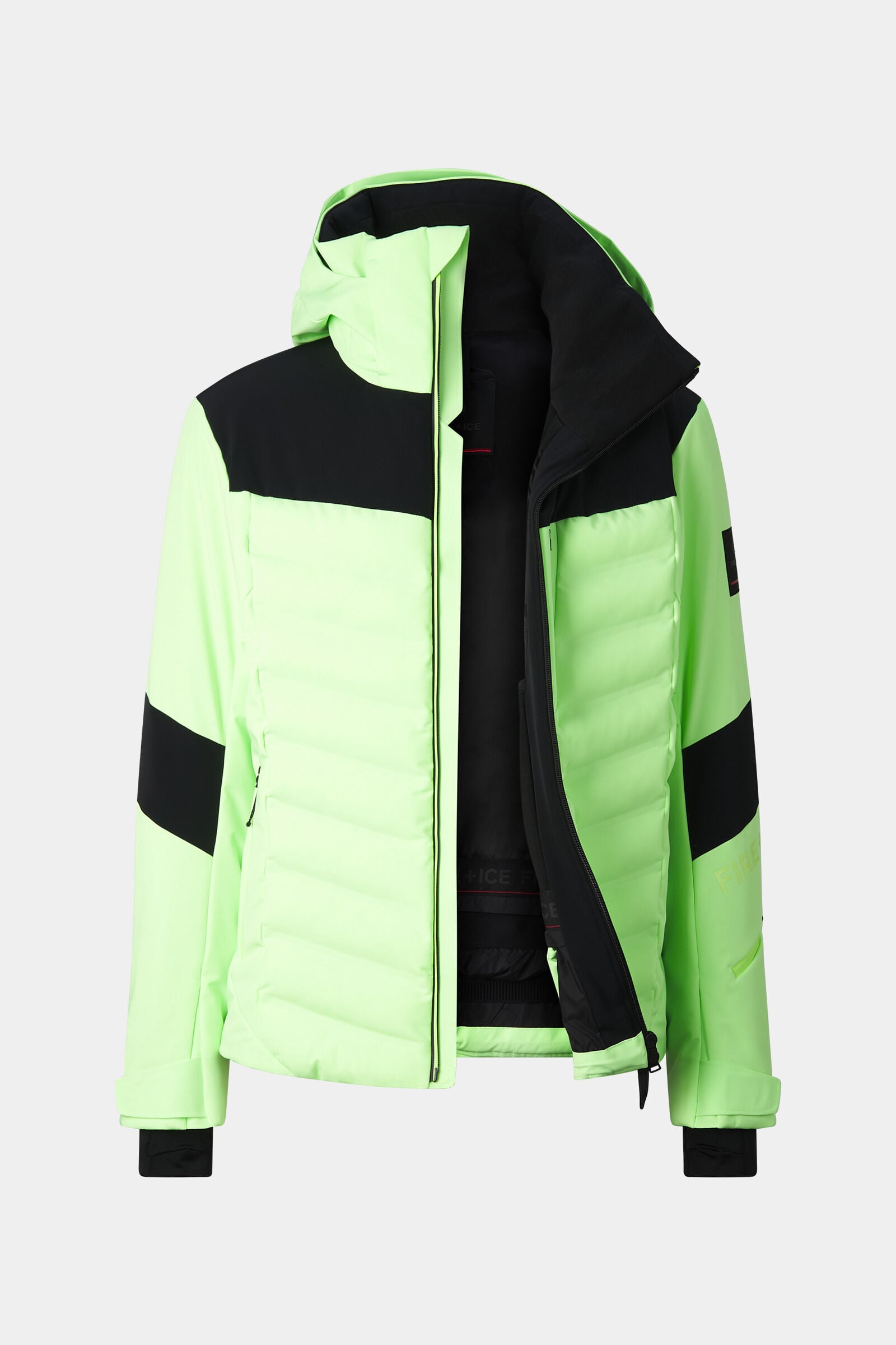 Skijacke Radek Neon-Gr&uuml;n/Schwarz
