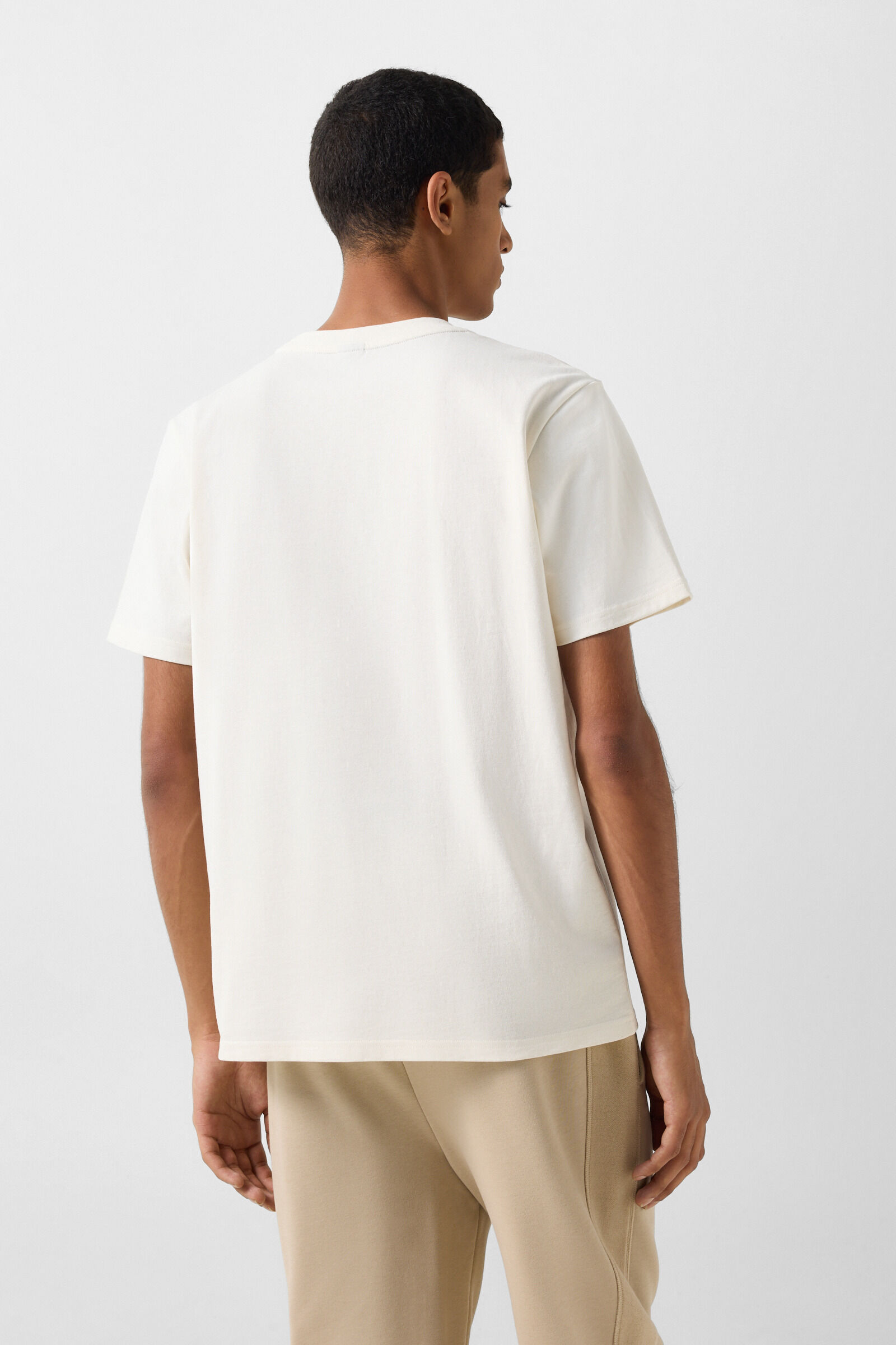 Baumwoll-T-Shirt Mick Off-White