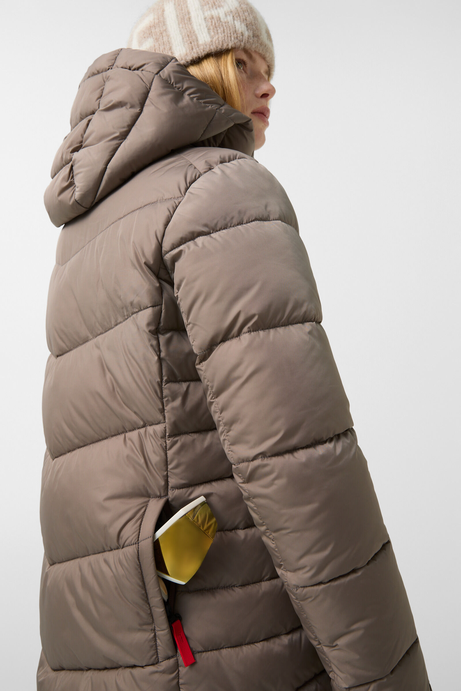 Aenny quilted coat Caramel