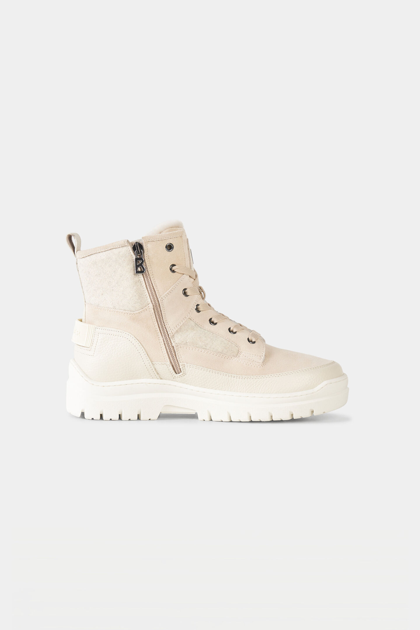 Bansko lace-up boots with spikes Off-White