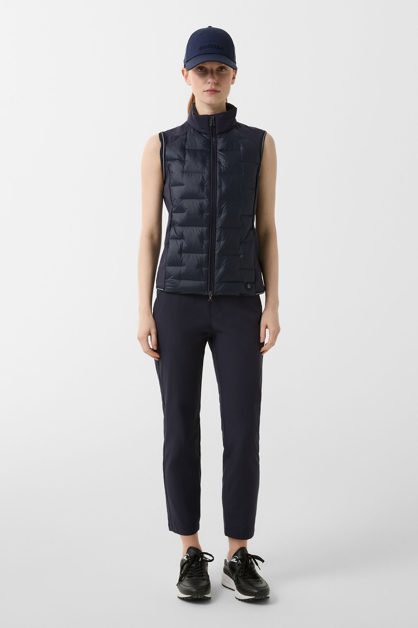 Lorina lightweight down waistcoat Navy blue