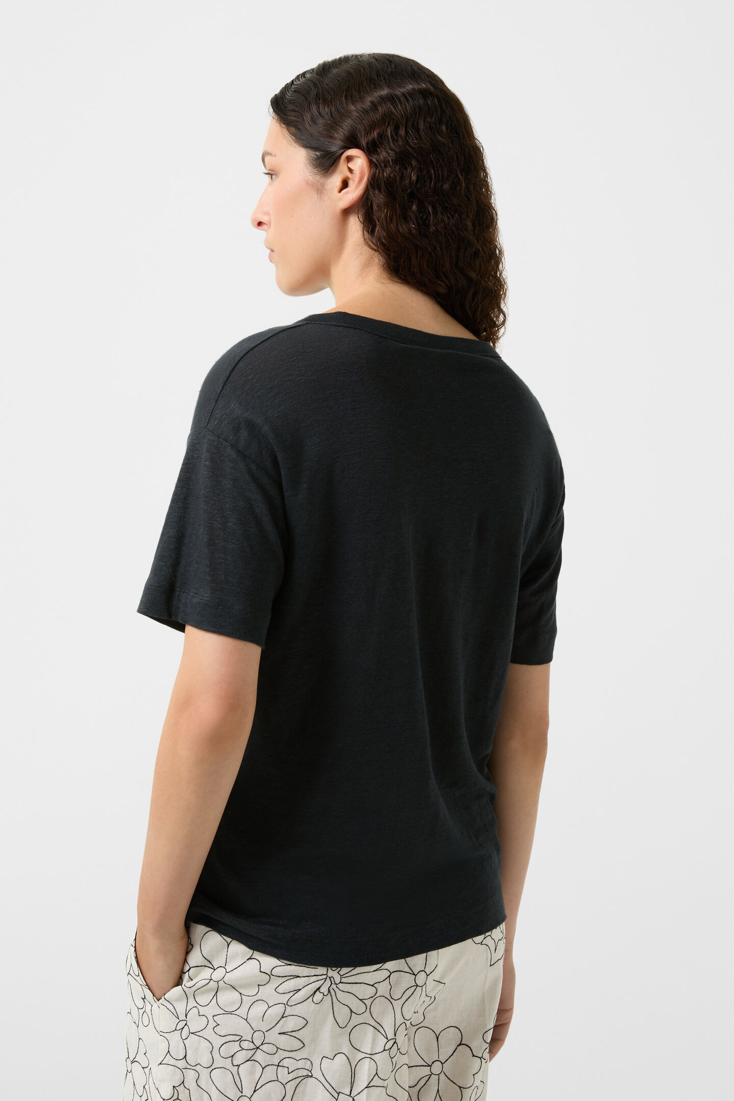 Lindsay linen shirt Black