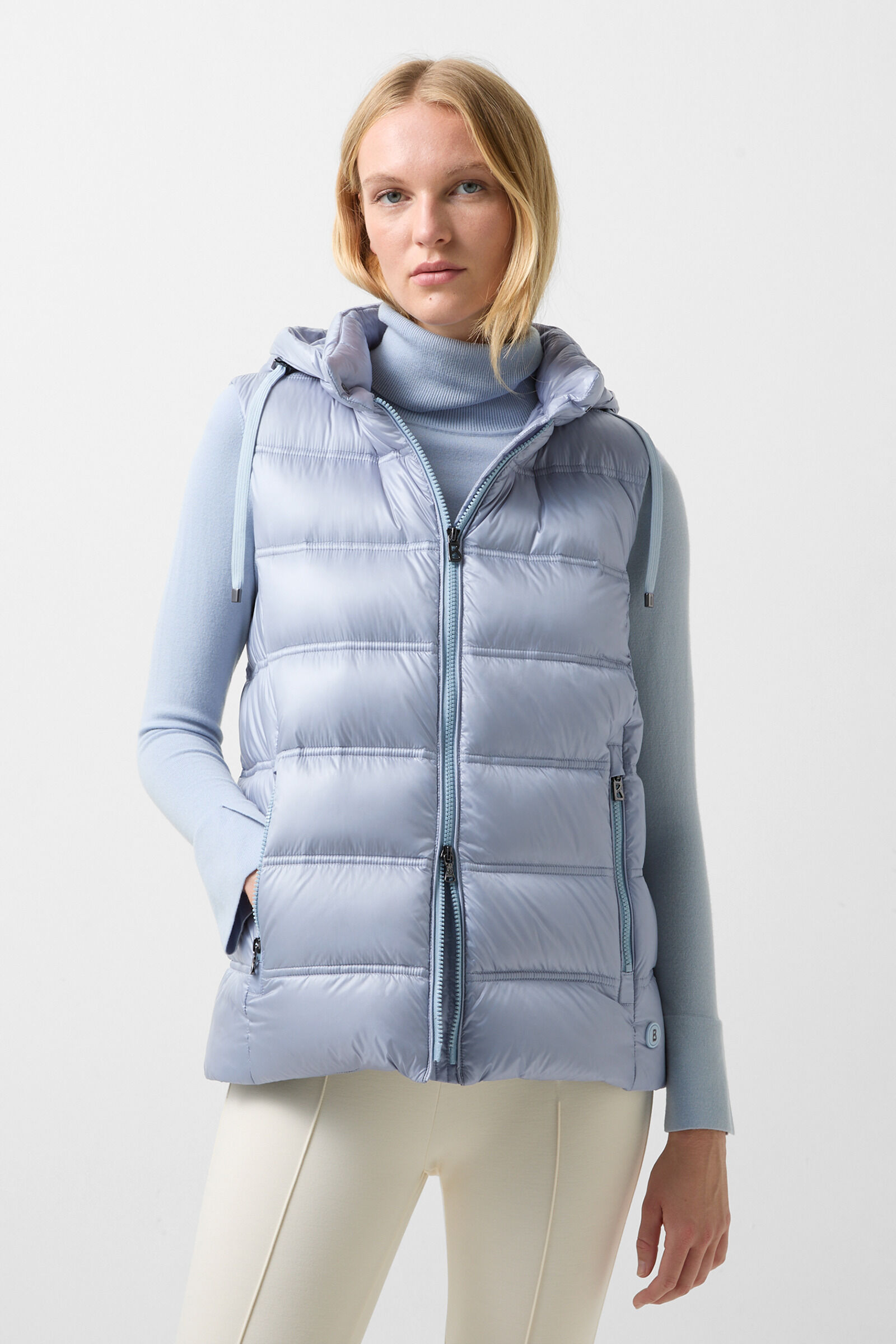 Liddy down waistcoat Light blue