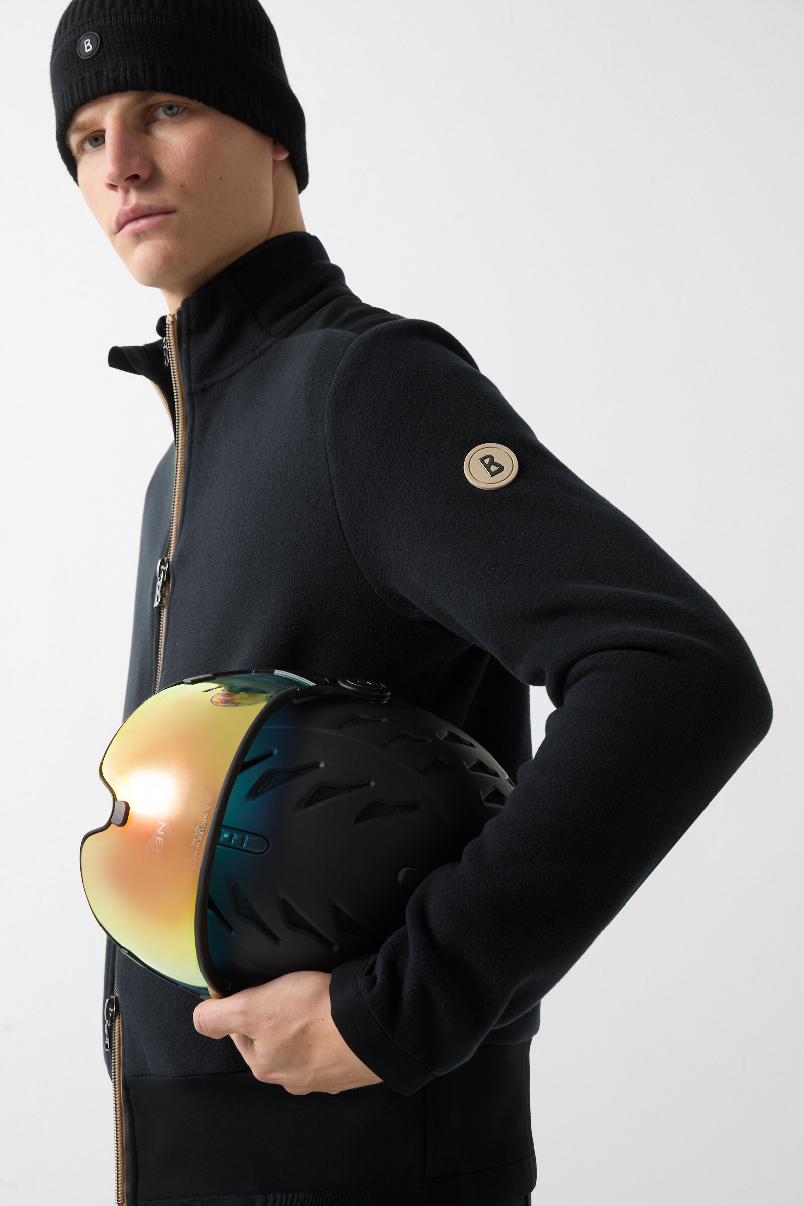 Fabio fleece midlayer Black