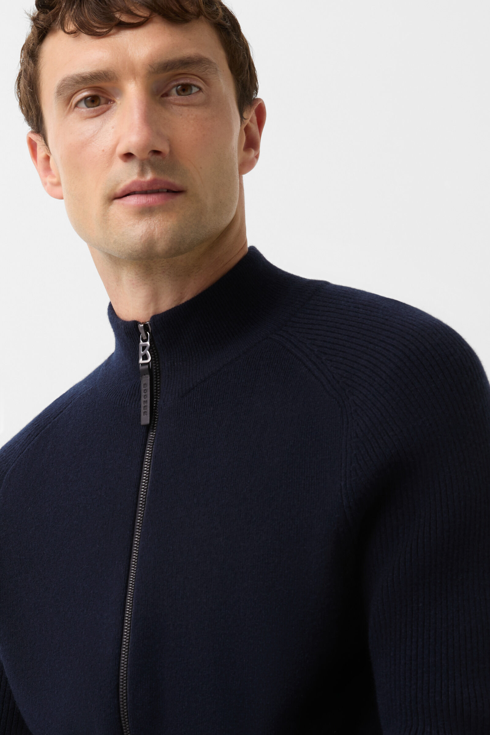 Dexter knit jacket Navy blue