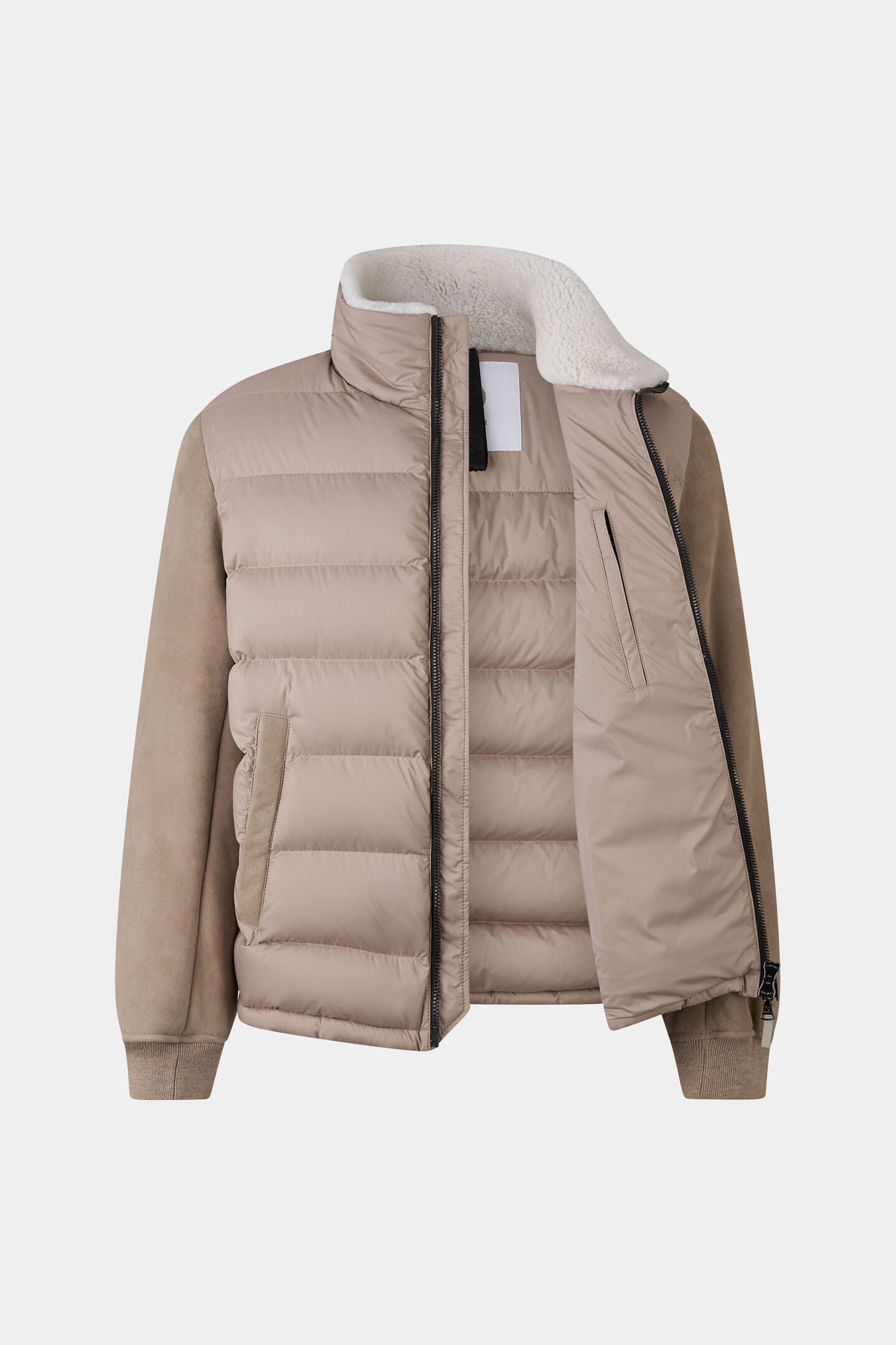 Aleco hybrid down jacket Taupe