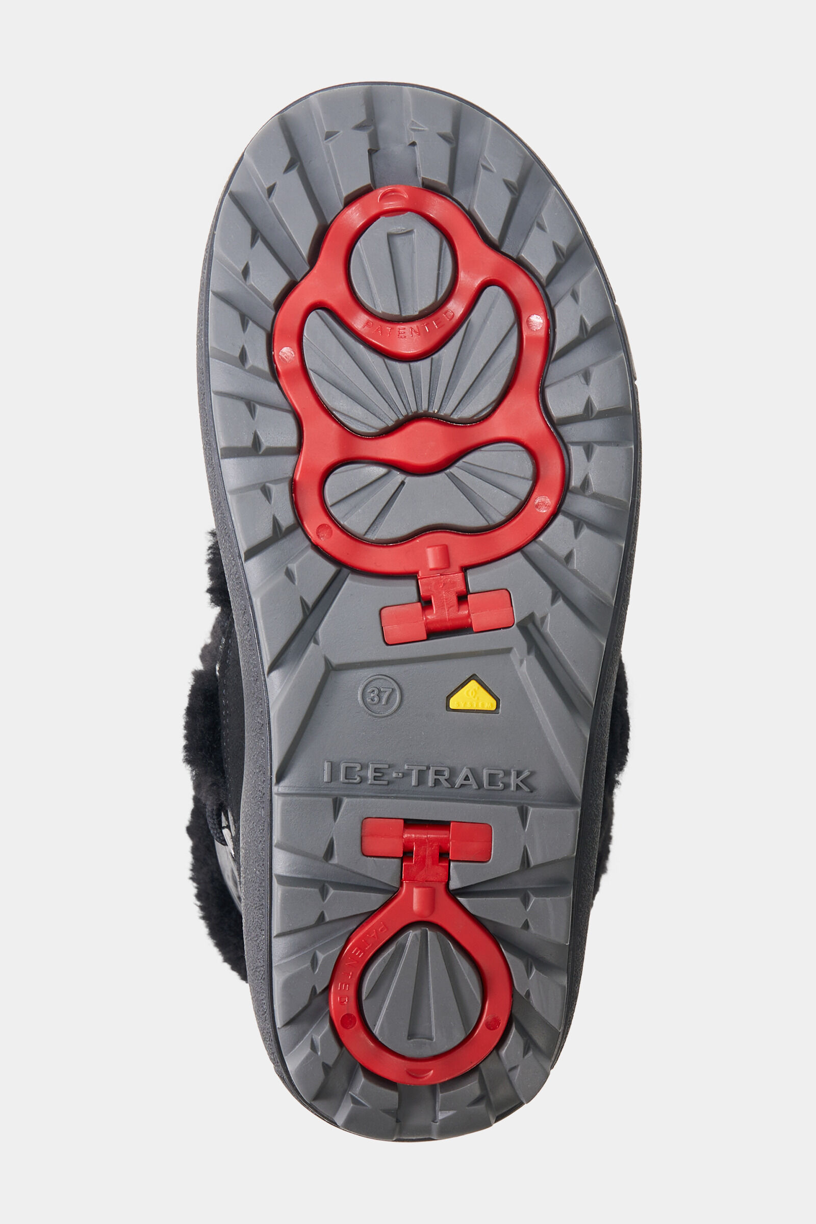 Snow Boots Chamonix mit Spikes Schwarz