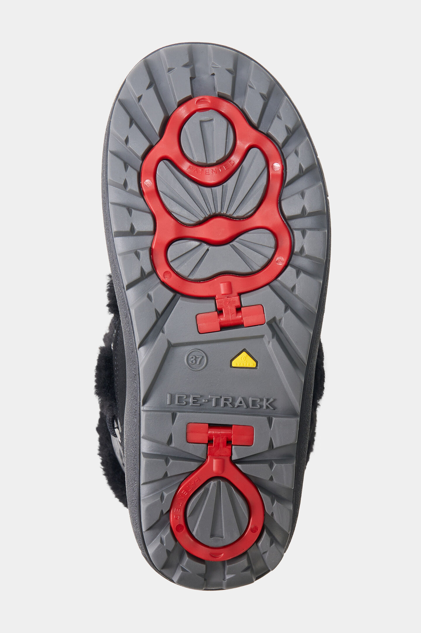 Snow Boots Chamonix mit Spikes Schwarz