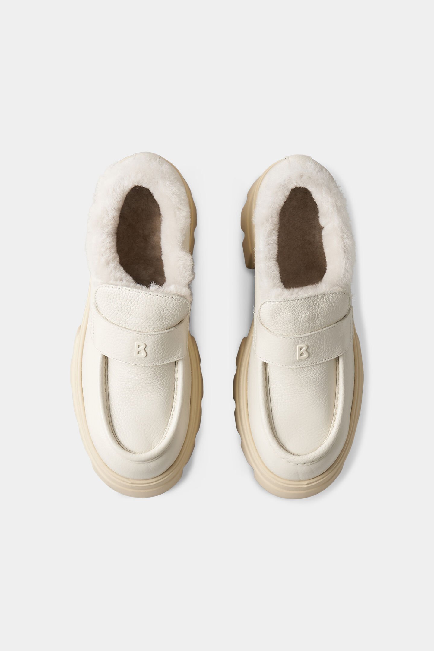 Chaussures à plateforme Sapporo Blanc cassé