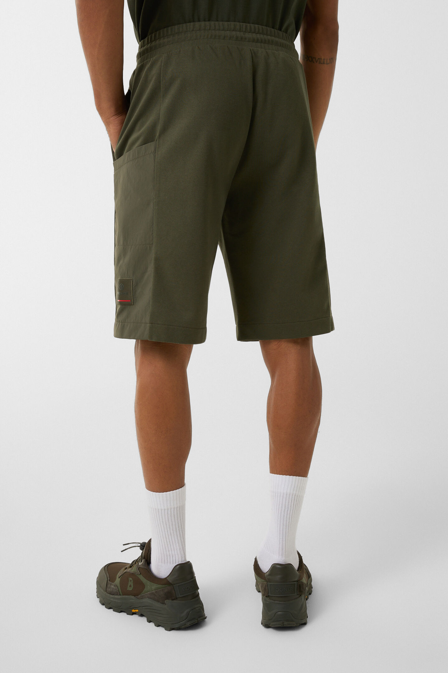 Sweatshorts Leif Oliv-Grün