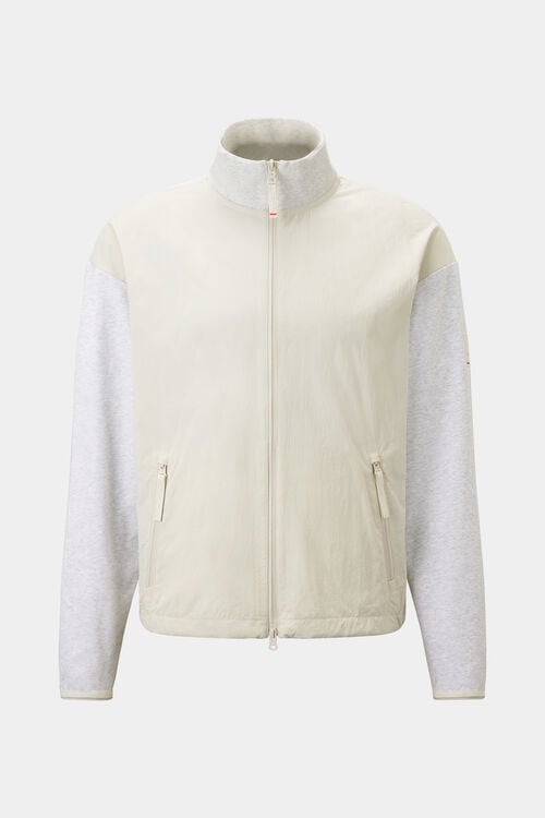Hybrid-Sweatjacke Brody Sand/Hellgrau