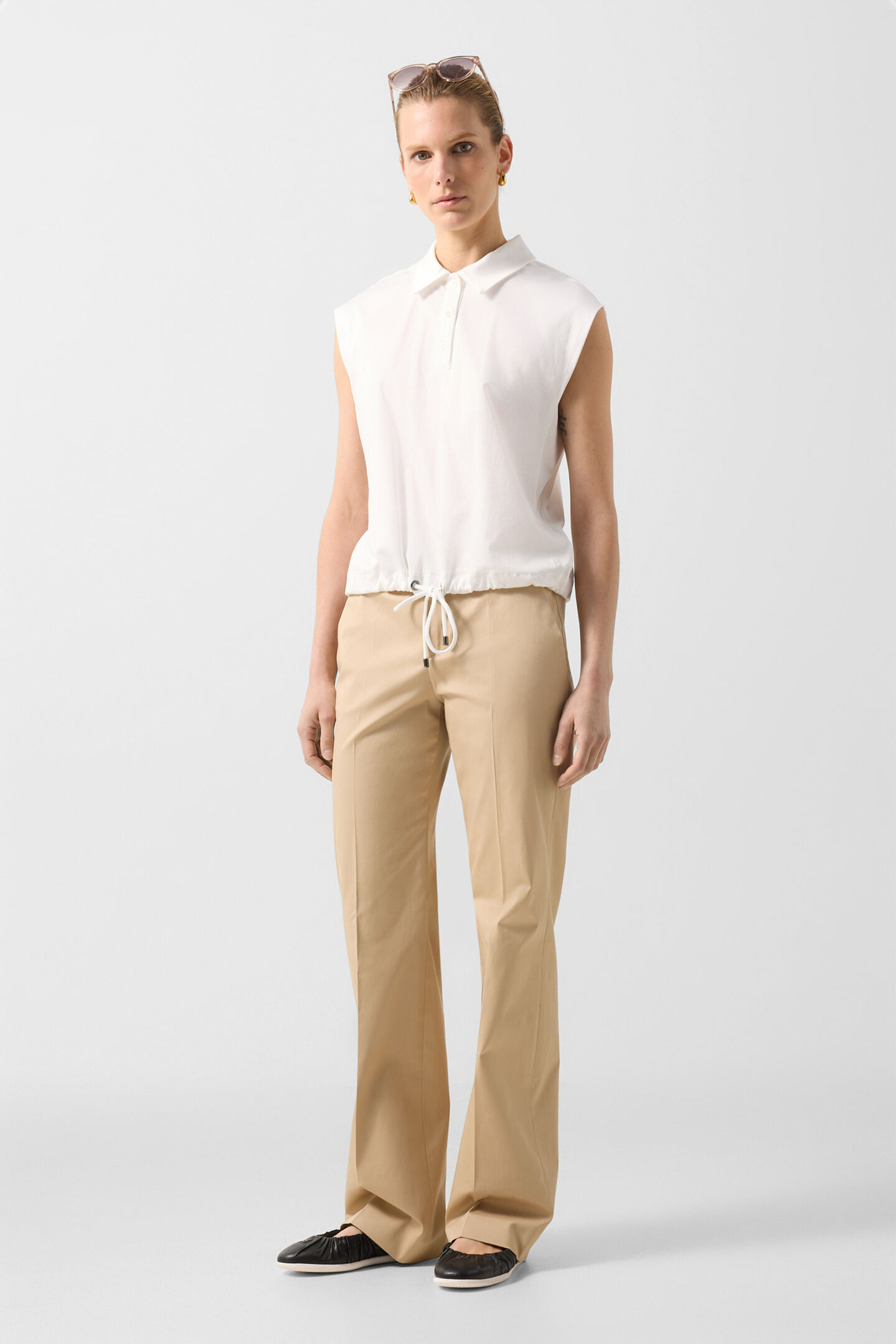 Mia polo top Off-White