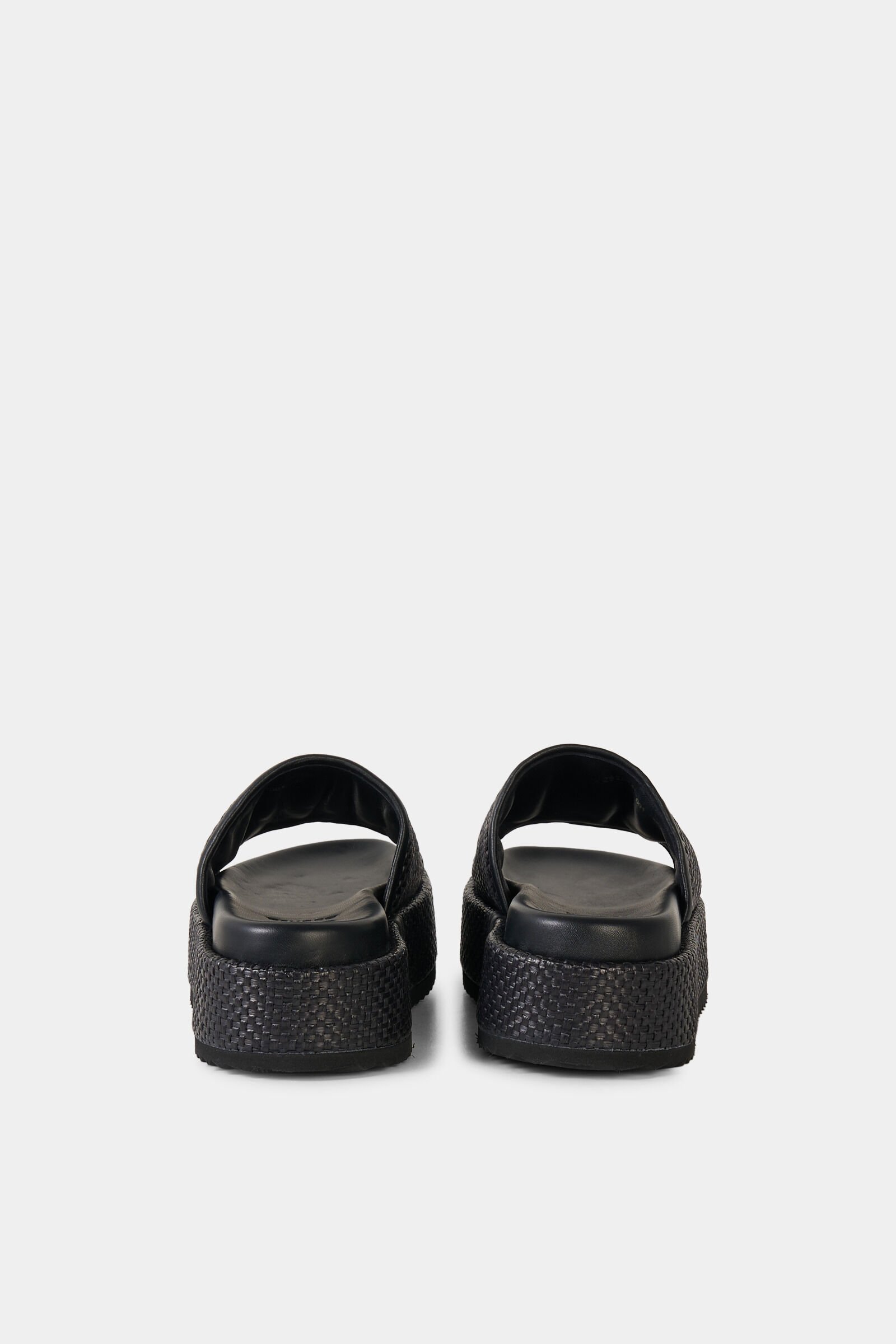 Sorrento platform sandals Black