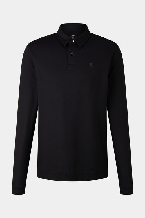 Timon polo long-sleeved top Black