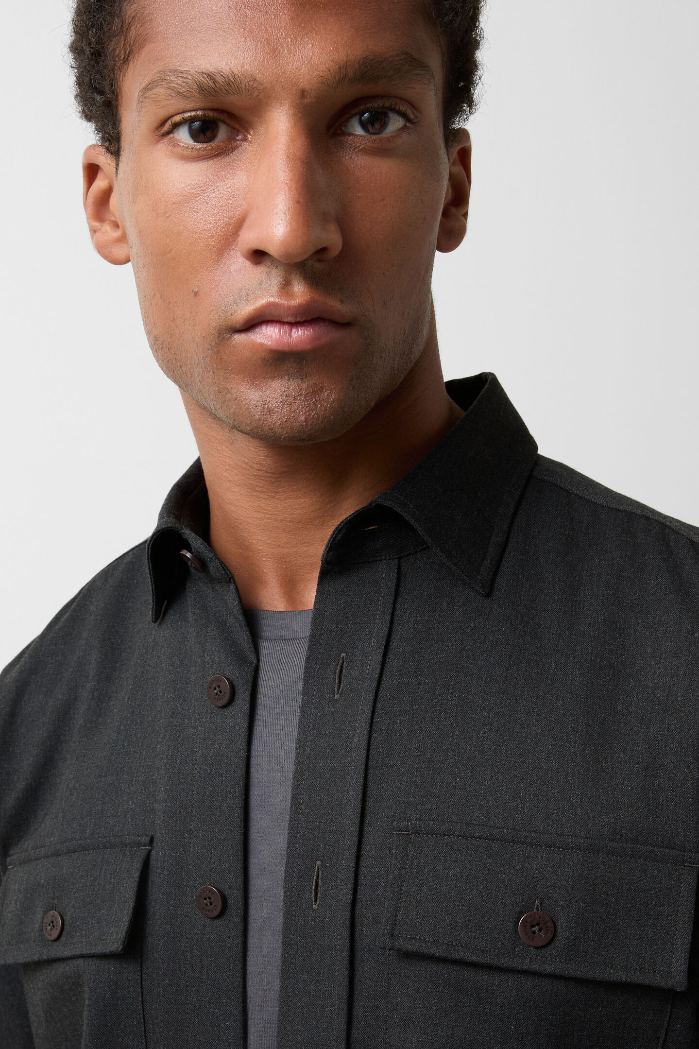 Clive shirt Anthracite