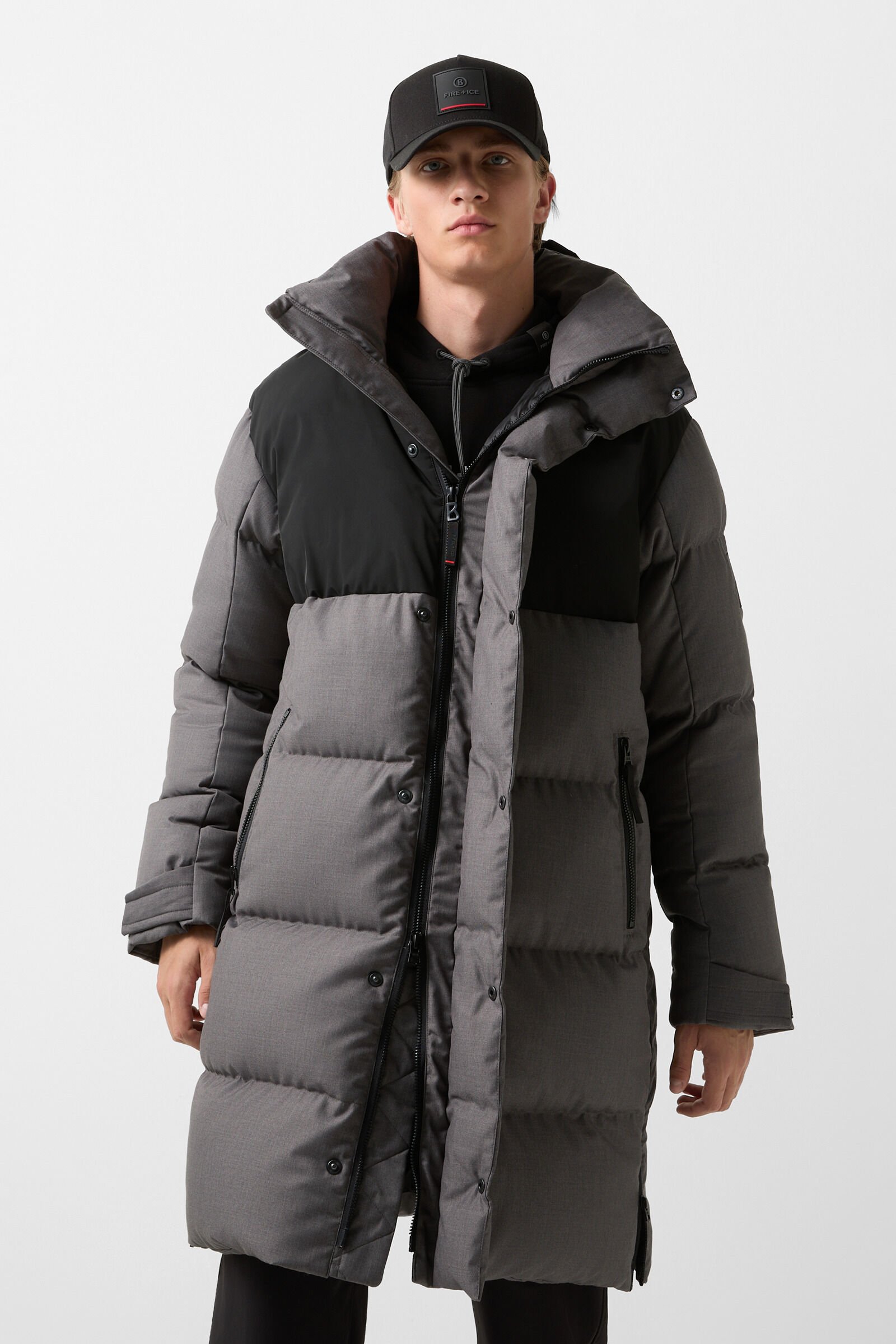 Walt down coat Grey/black