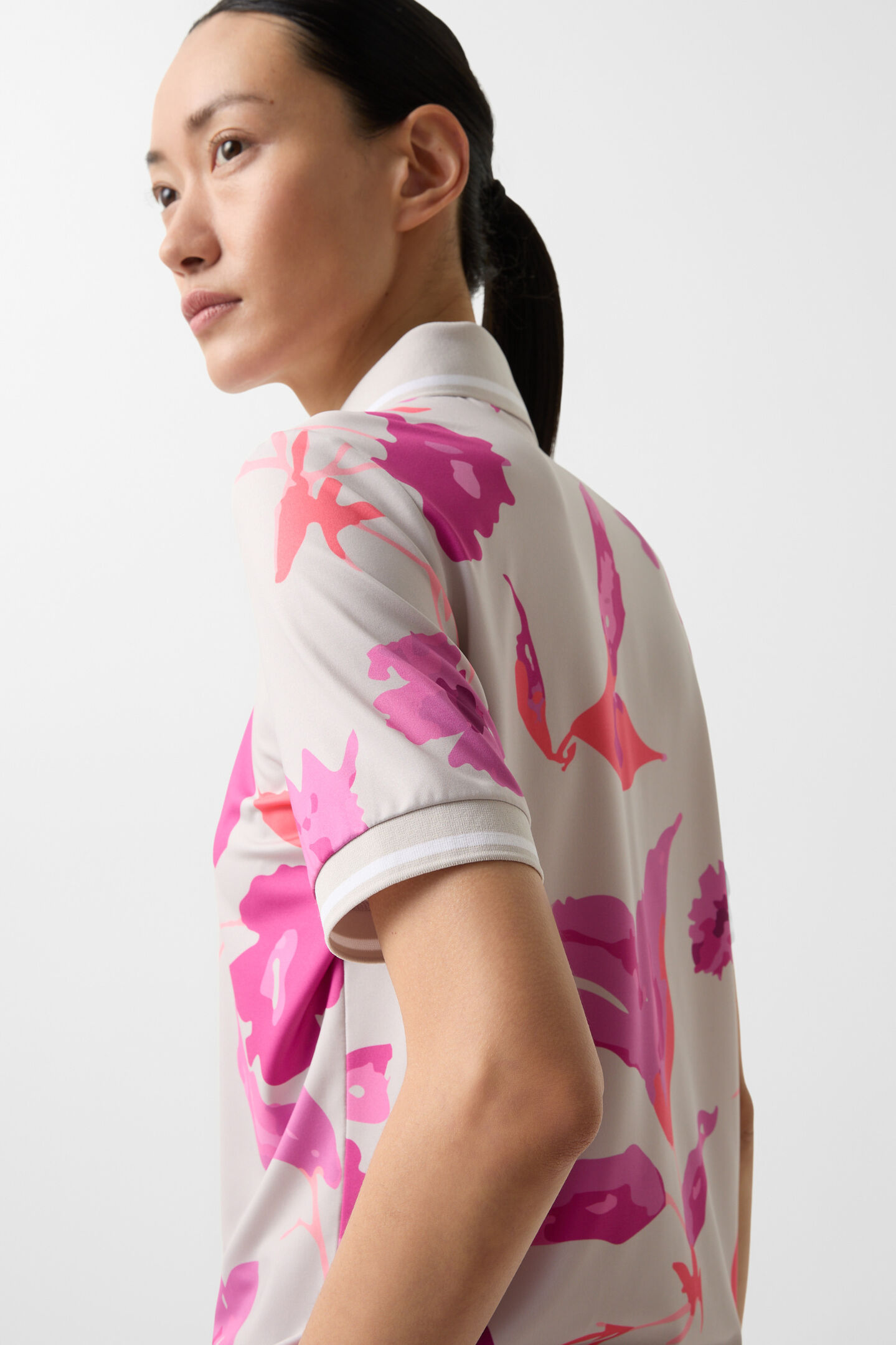 Calista functional short-sleeved top Sand/Pink