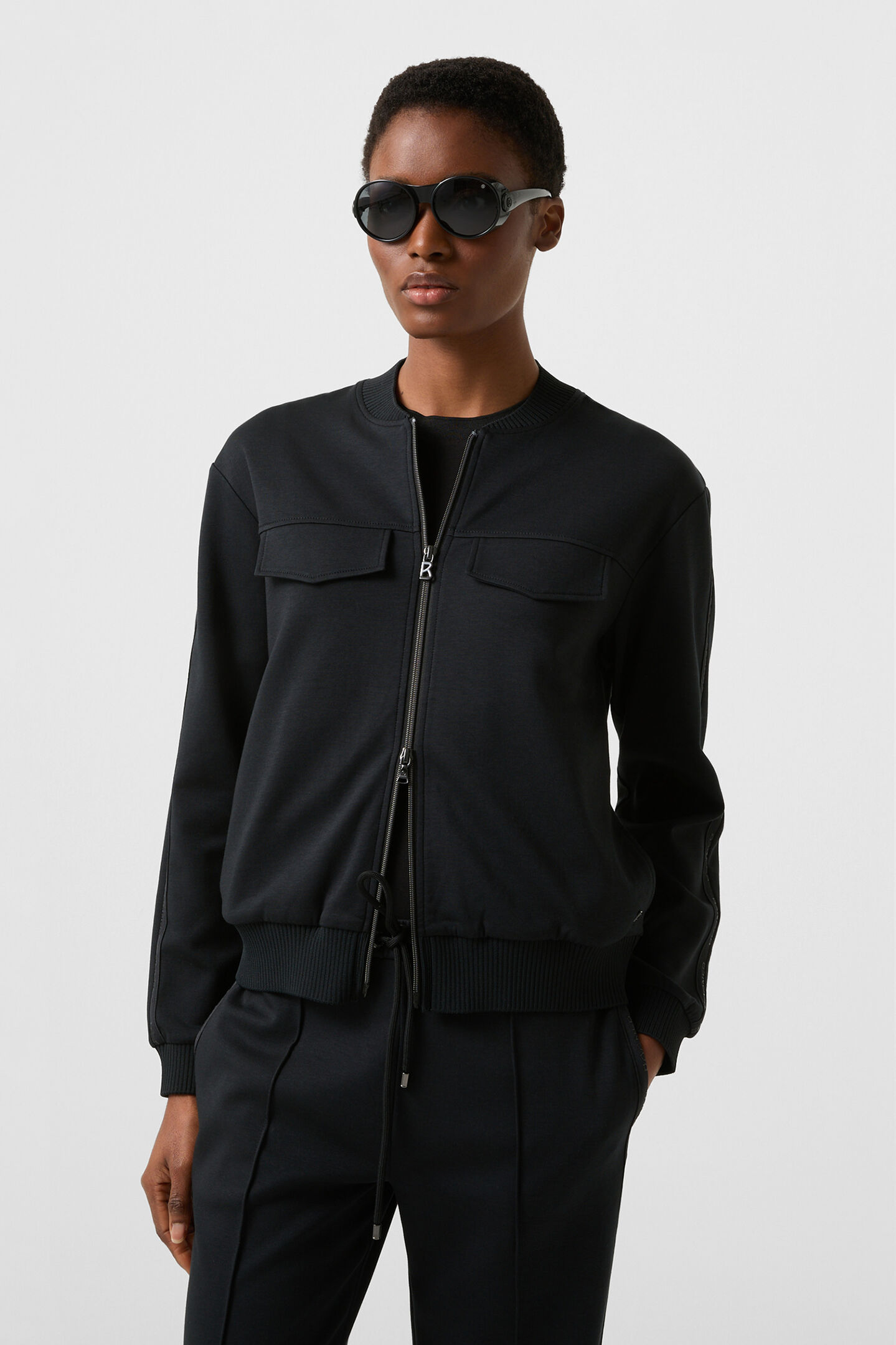Nika jersey jacket Black