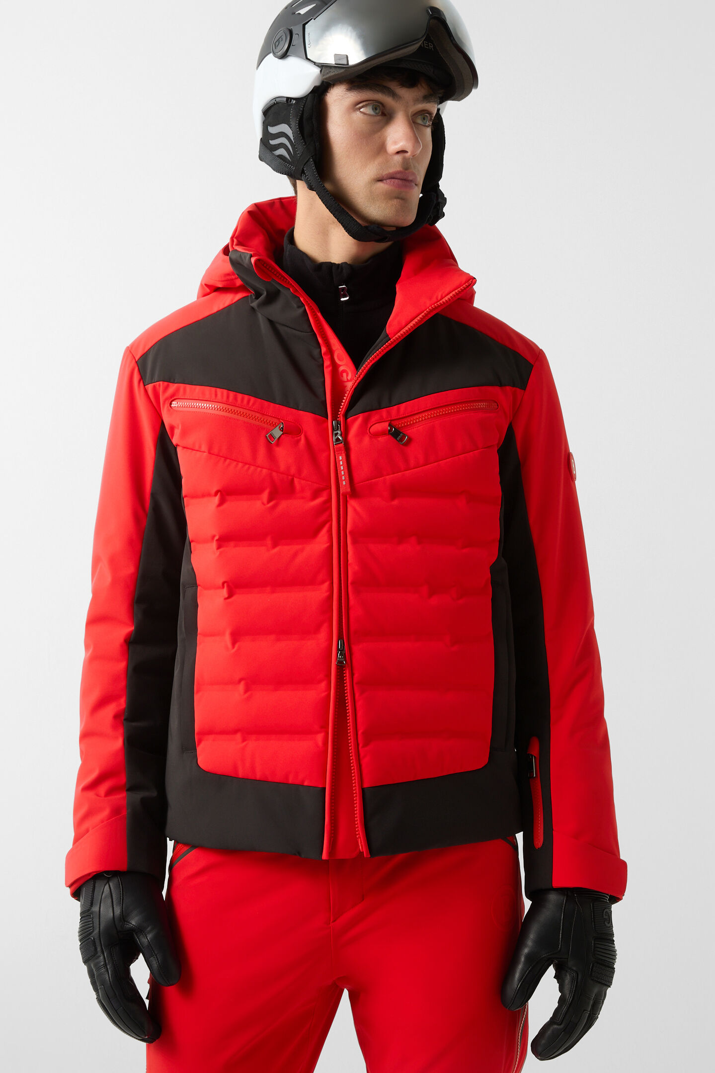 Feliks down ski jacket Red/black