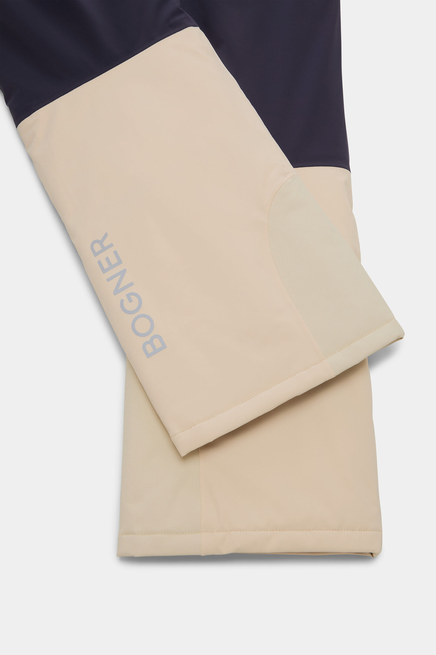 Kinder skibroek Yuki Oranje/navy blauw/beige