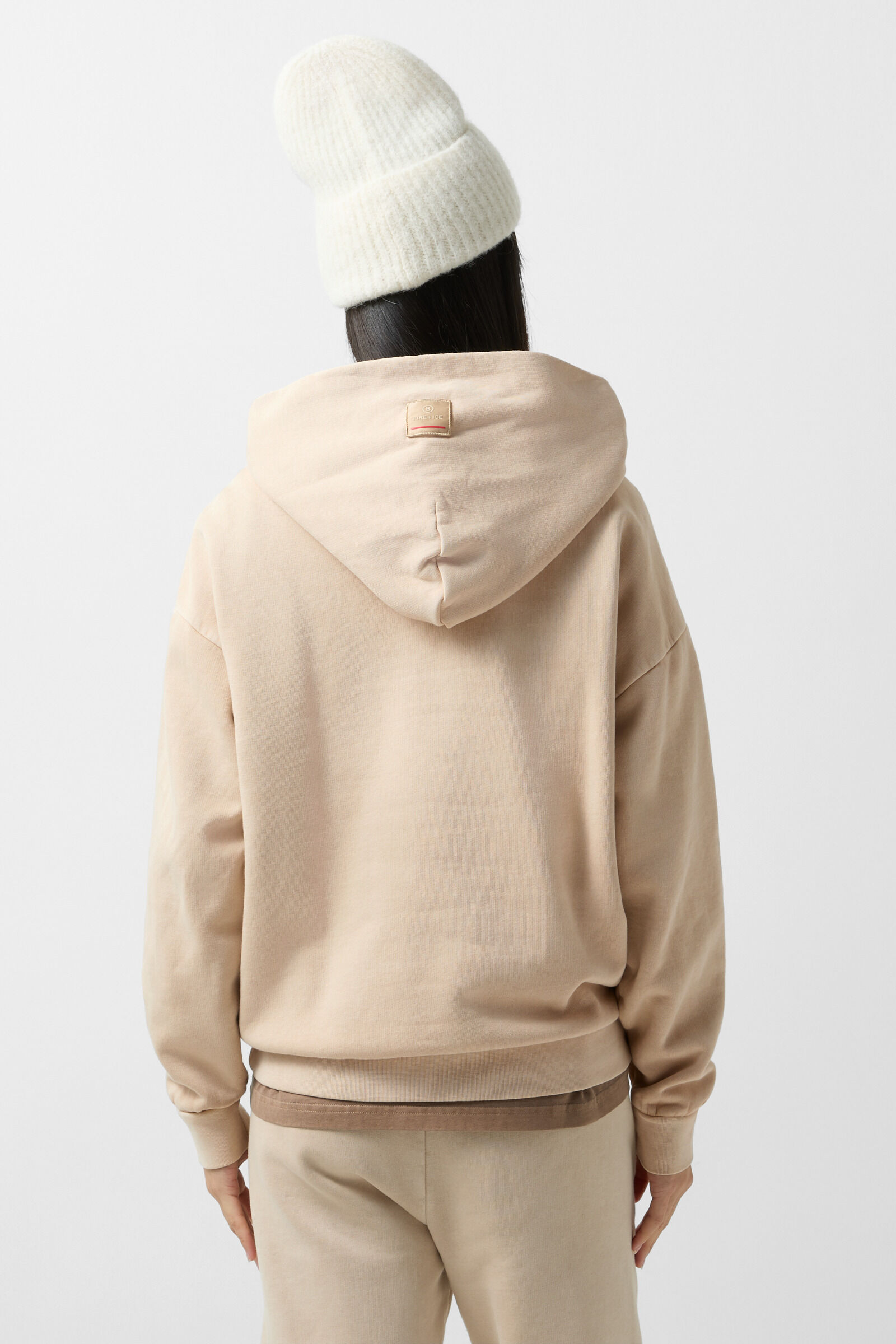 sweat &agrave; capuche Sibel Beige