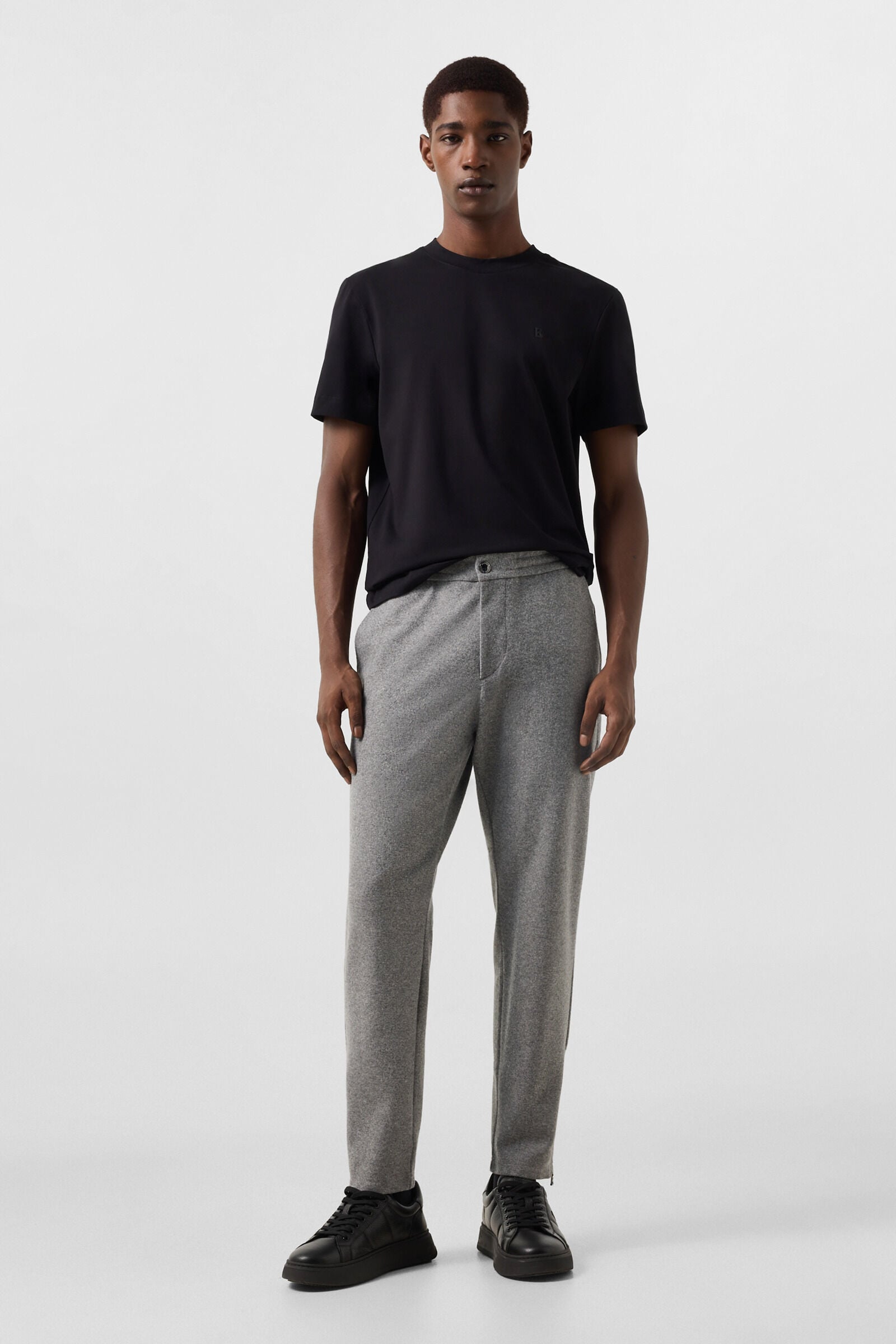 Boris Flannel Trousers Grey