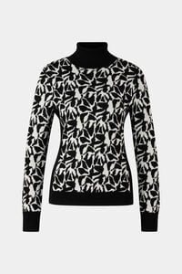 Jacquard jumper Maira Black/white Jacquard jumper Maira Black/white