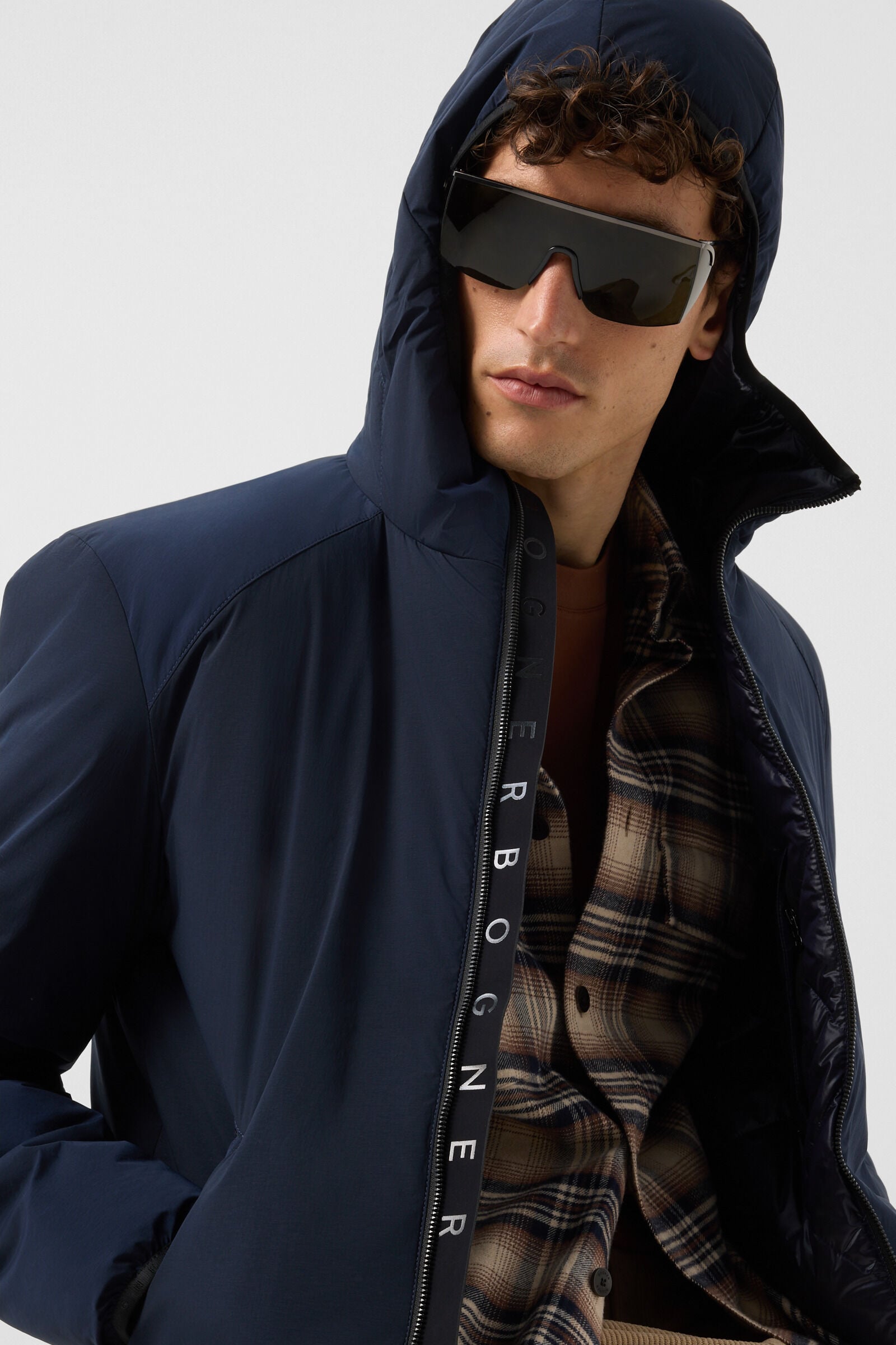 Clio lightweight down jacket Navy blue