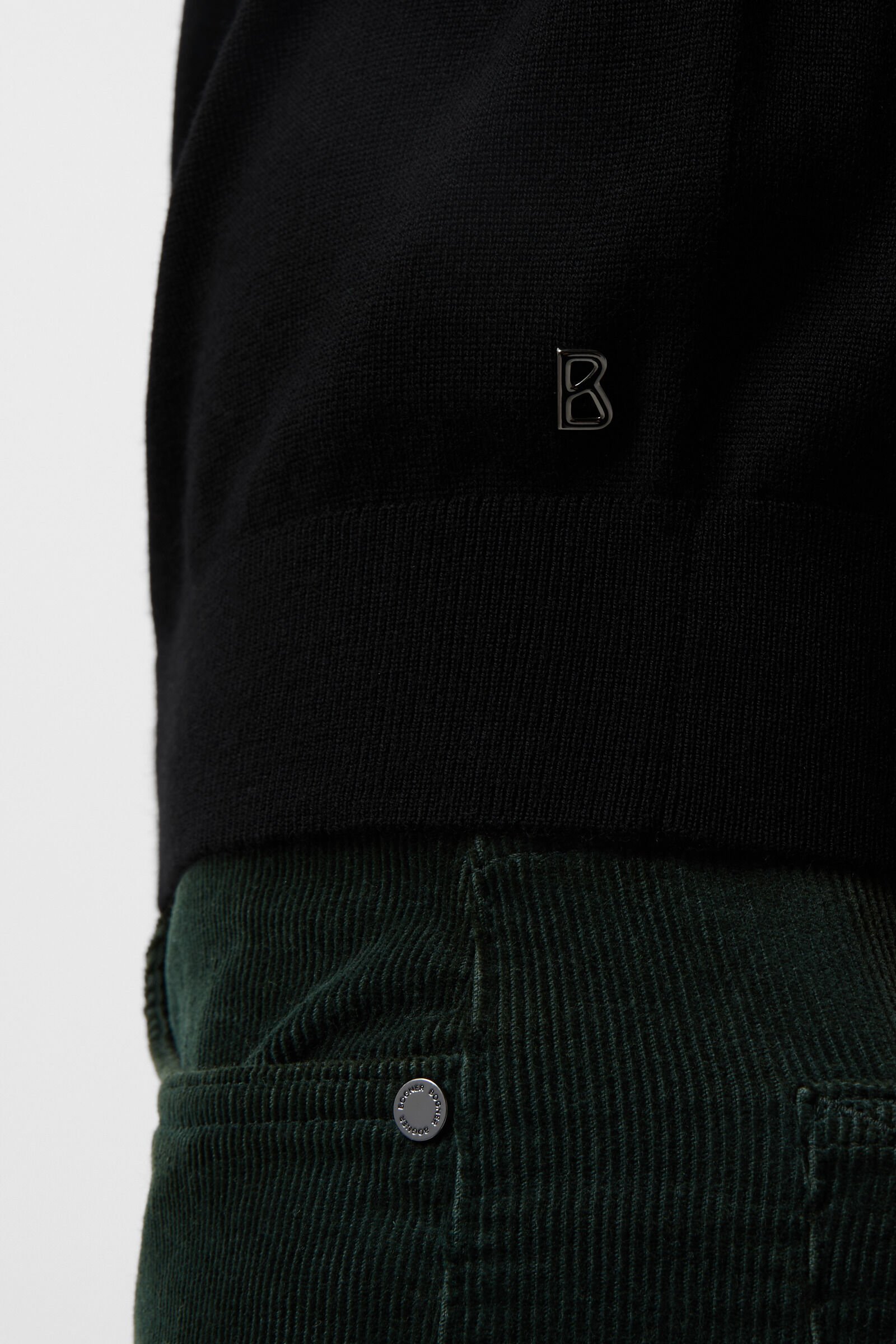 Pull &agrave; col roul&eacute; Gordon Noir