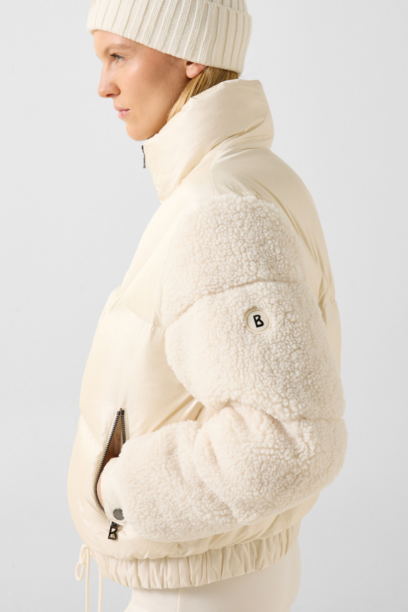 Daunen-Teddyjacke Queeny Off-White