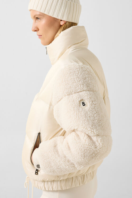 Quiny Down Teddy Jacket Off-White