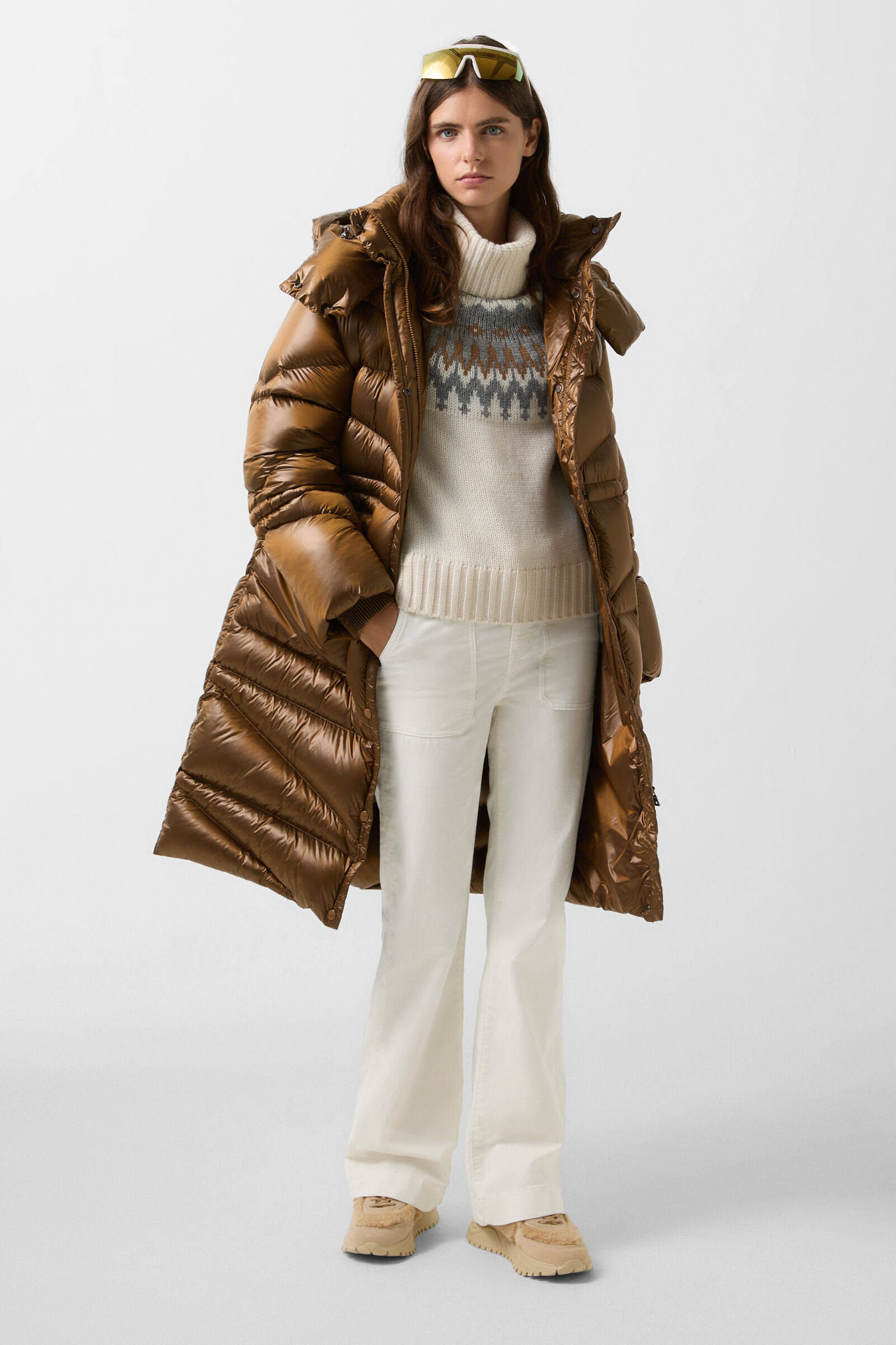 Devin velvet trousers Cream