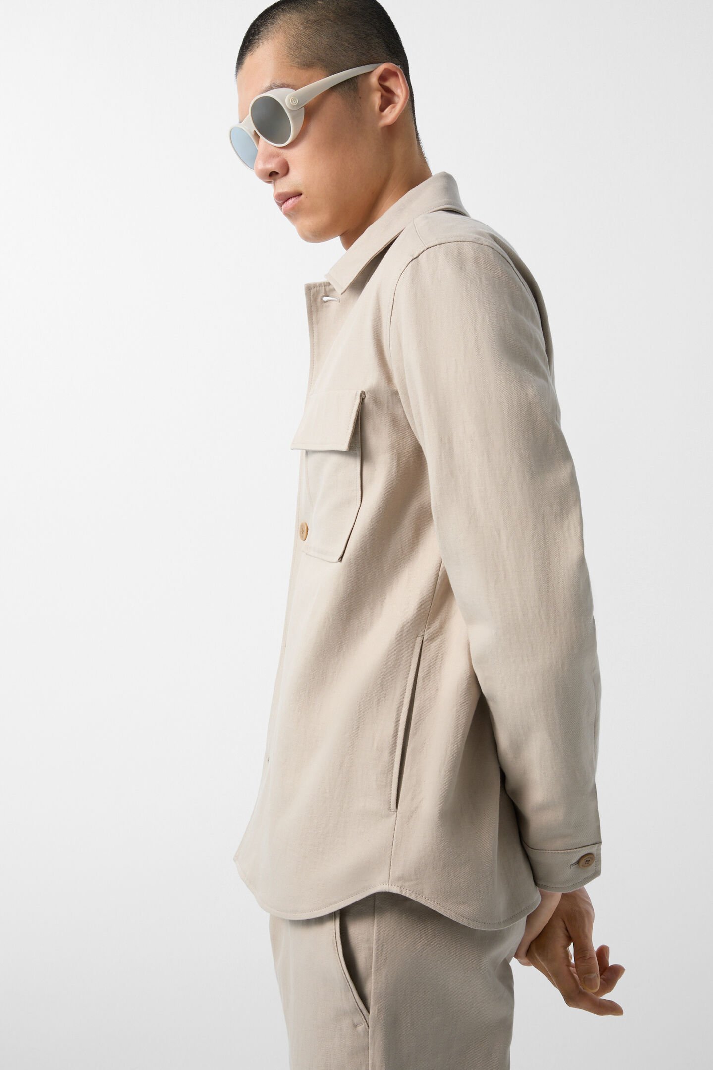 Hemdjacke Larry Beige