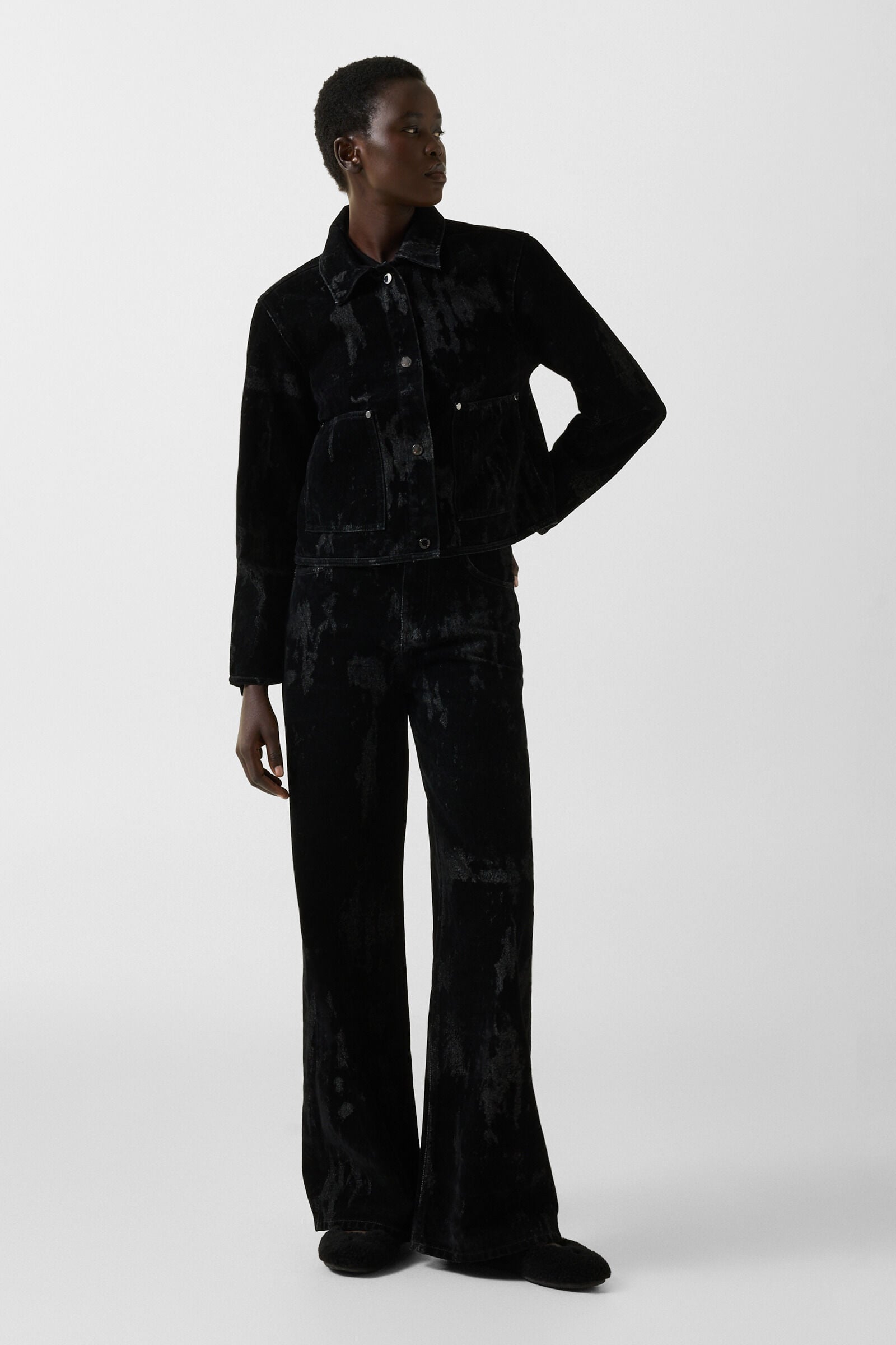 Lore Denim Jacket Black