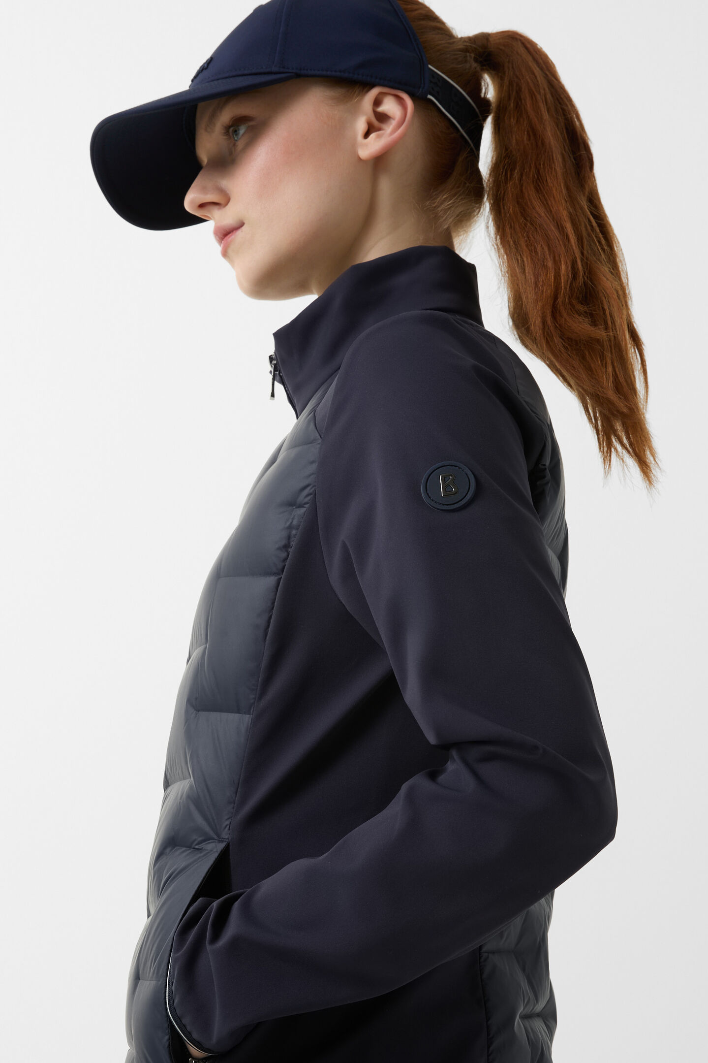 Loria hybrid down jacket Navy blue