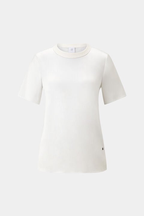 T-shirt en satin Dylan Blanc cassé T-shirt en satin Dylan Blanc cassé