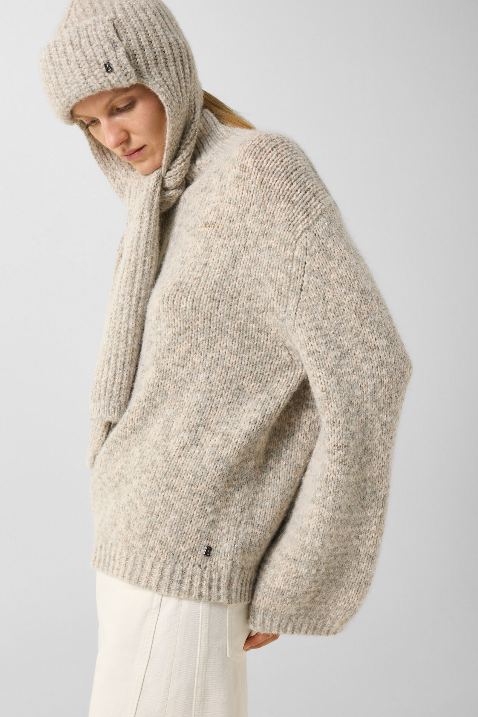 Svoni Alpacamix Jumper Off-white/grey
