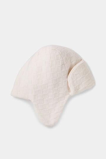 Schurwoll-Fliegermütze Madison Creme Schurwoll-Fliegermütze Madison Creme