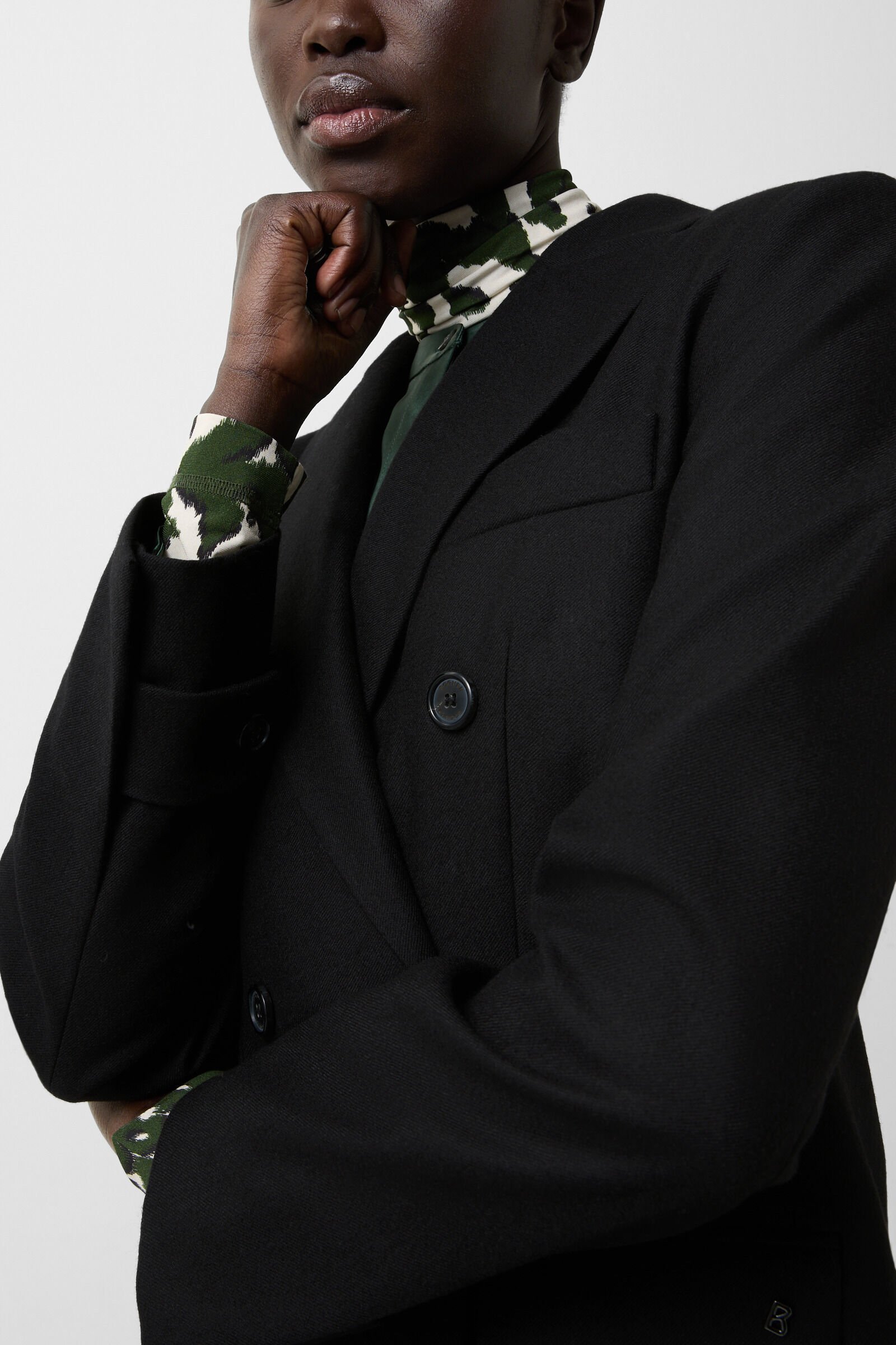 Virgin wool blazer Hillary Black