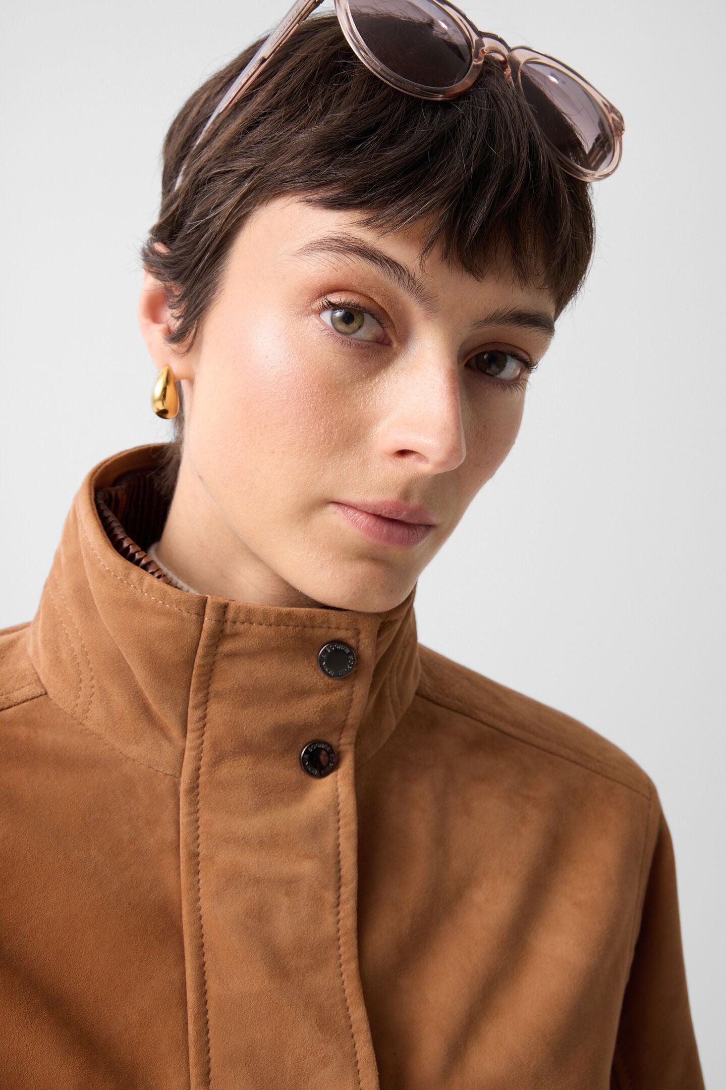 Leder-Blouson Anouk Cognac
