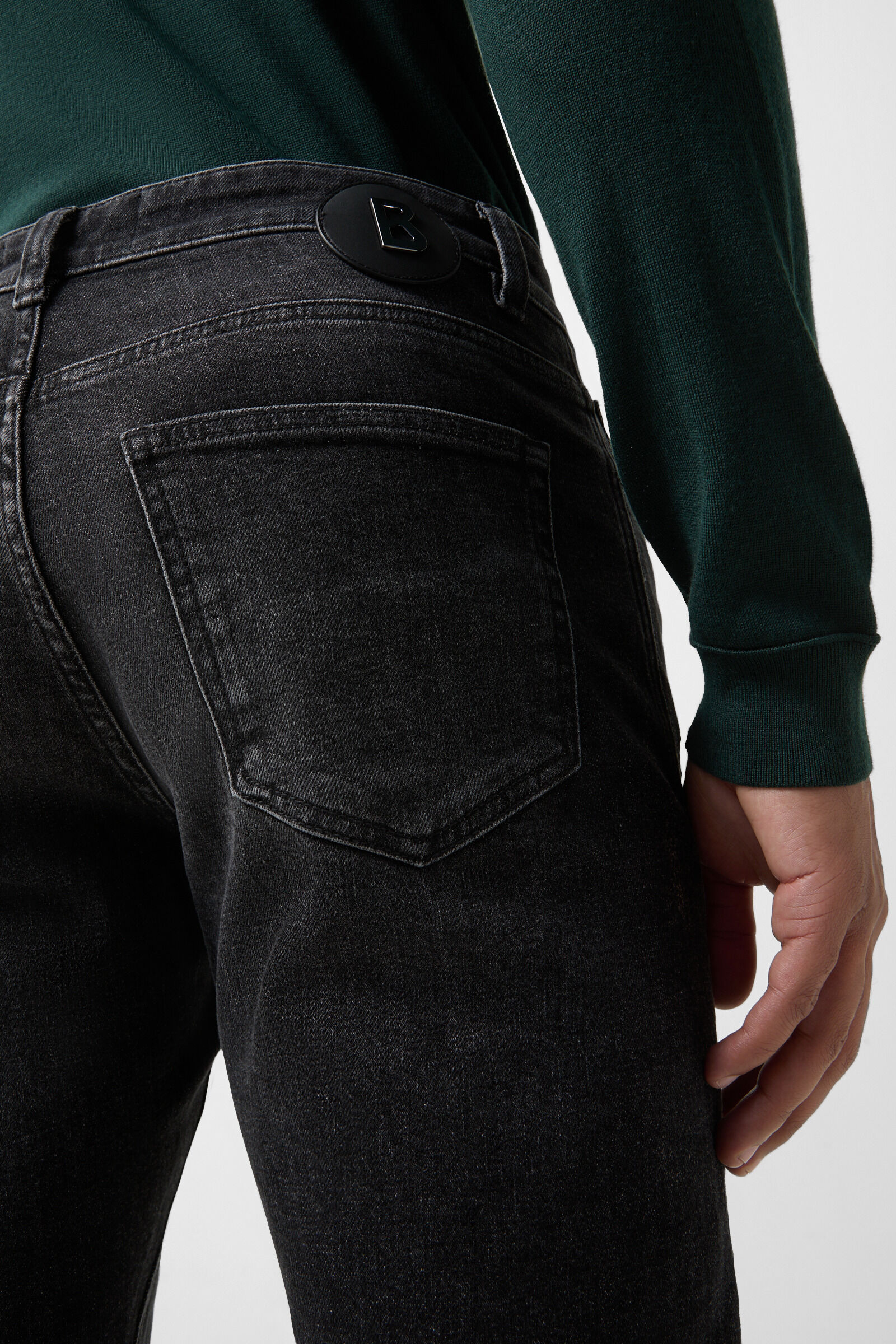 Prime Fit Jeans Rob Dark grey washed 