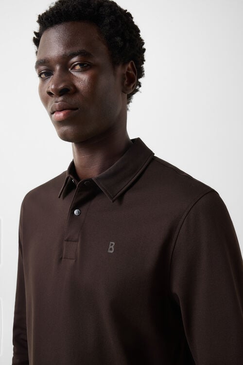 Timon polo long-sleeved top Coffee