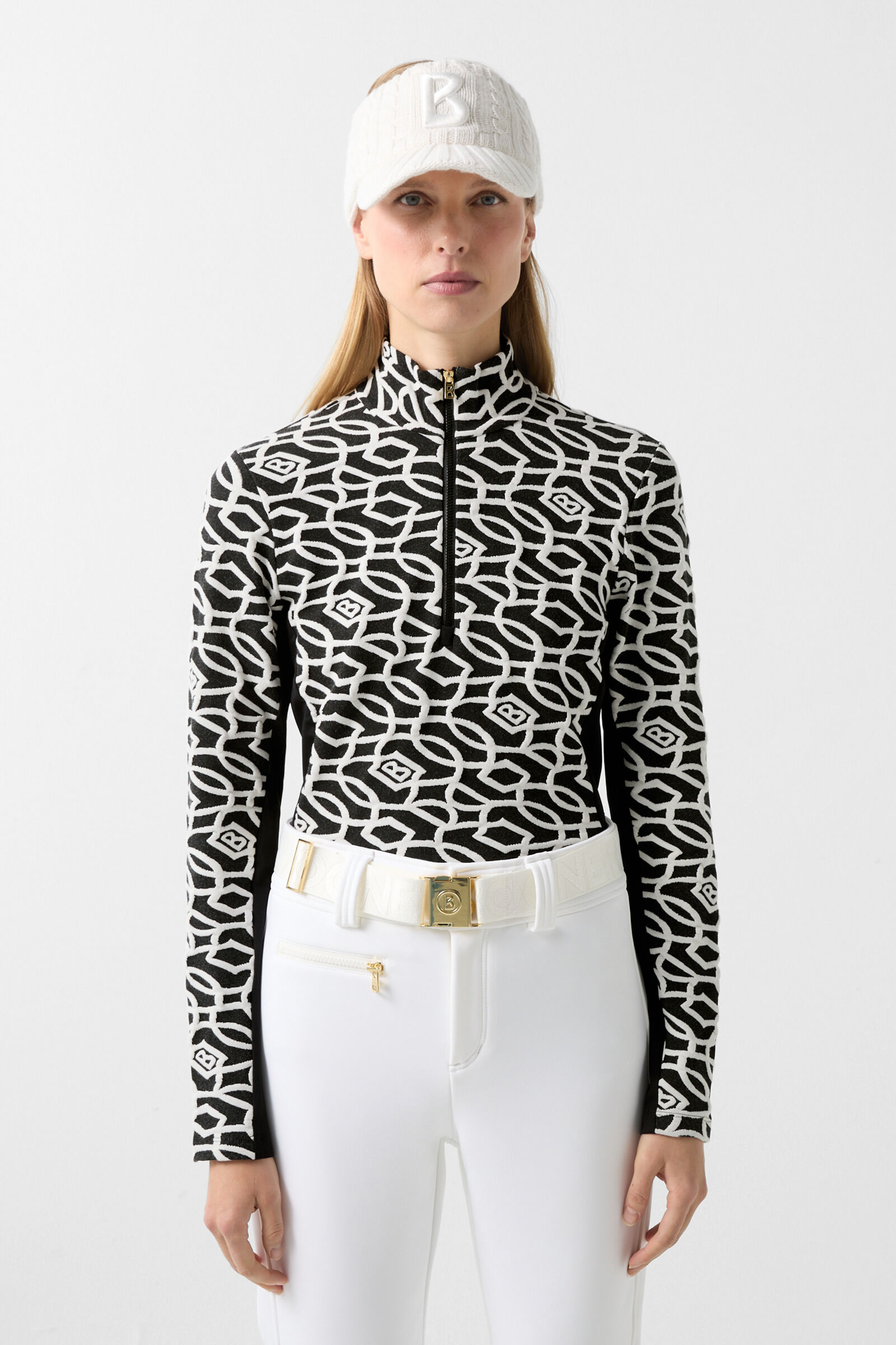 Jacquard first layer Jasmina Black/white