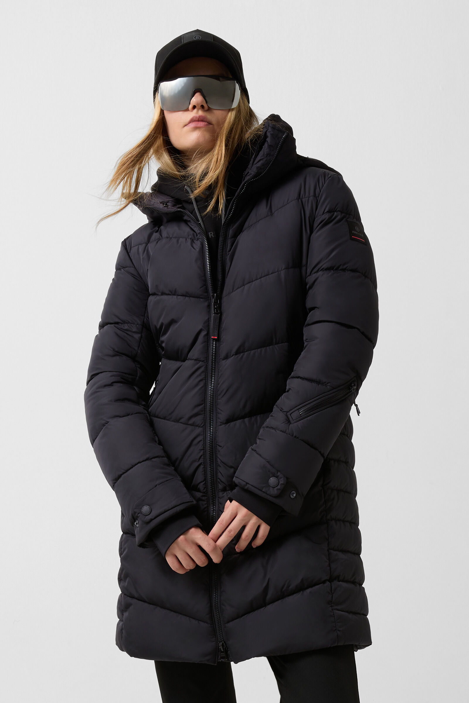 Aenny quilted coat Black