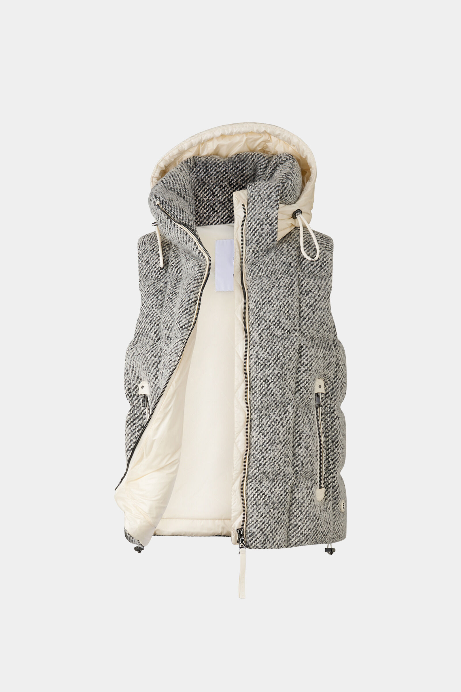 Falka down waistcoat Black/cream